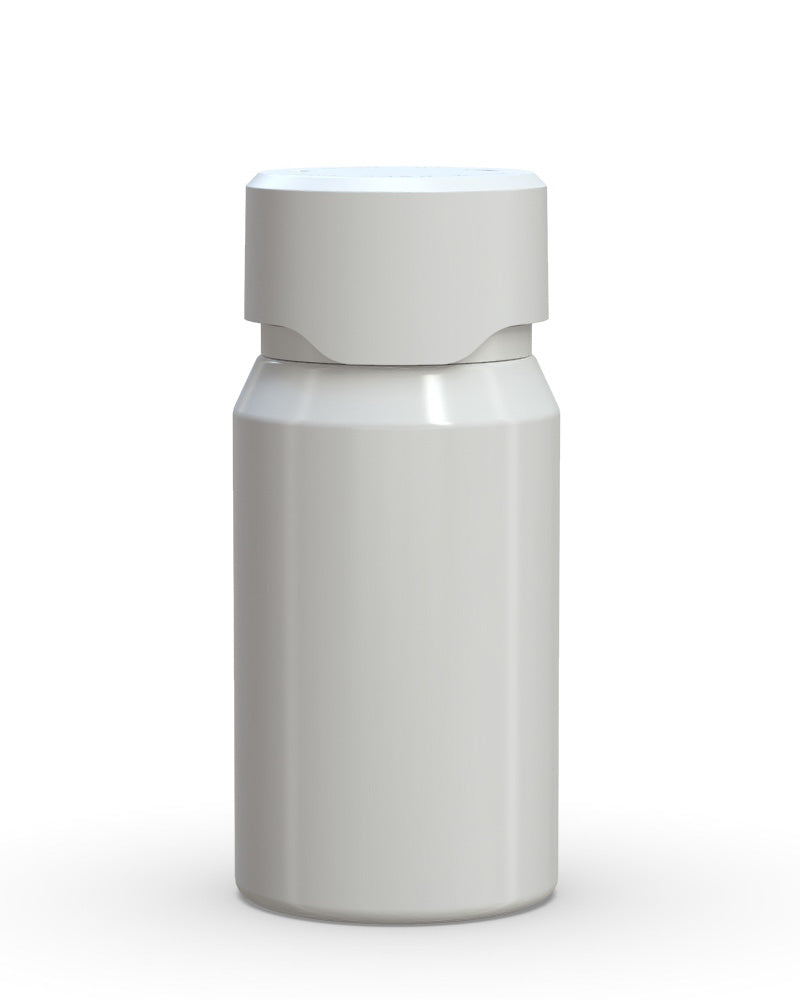 CHUBBY GORILLA | Child Resistant Mini Aviator Shot Bottles White | 60mL - w/ White Lid - 500 Count