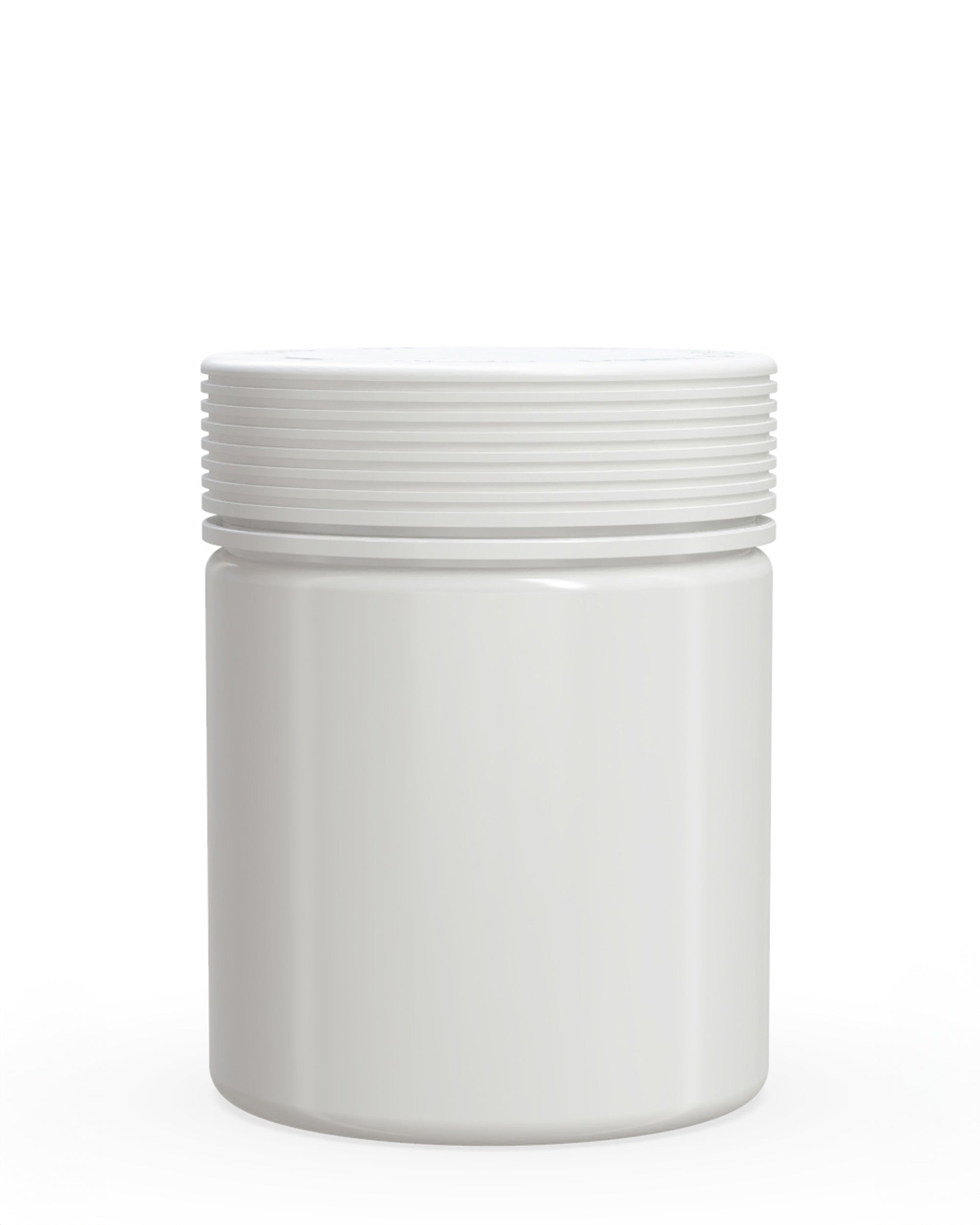 18.5 oz Chubby Gorilla Spiral XL White Plastic CR Jars