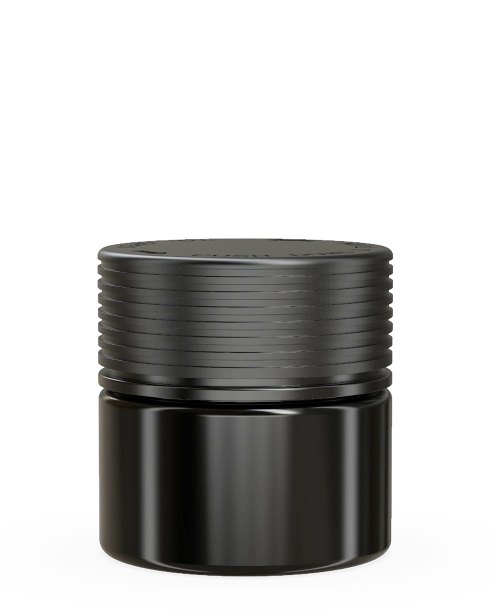 CHUBBY GORILLA | Child Resistant Black Plastic Spiral Jar w/ Black Cap | 55mm - 2oz - 400 Count