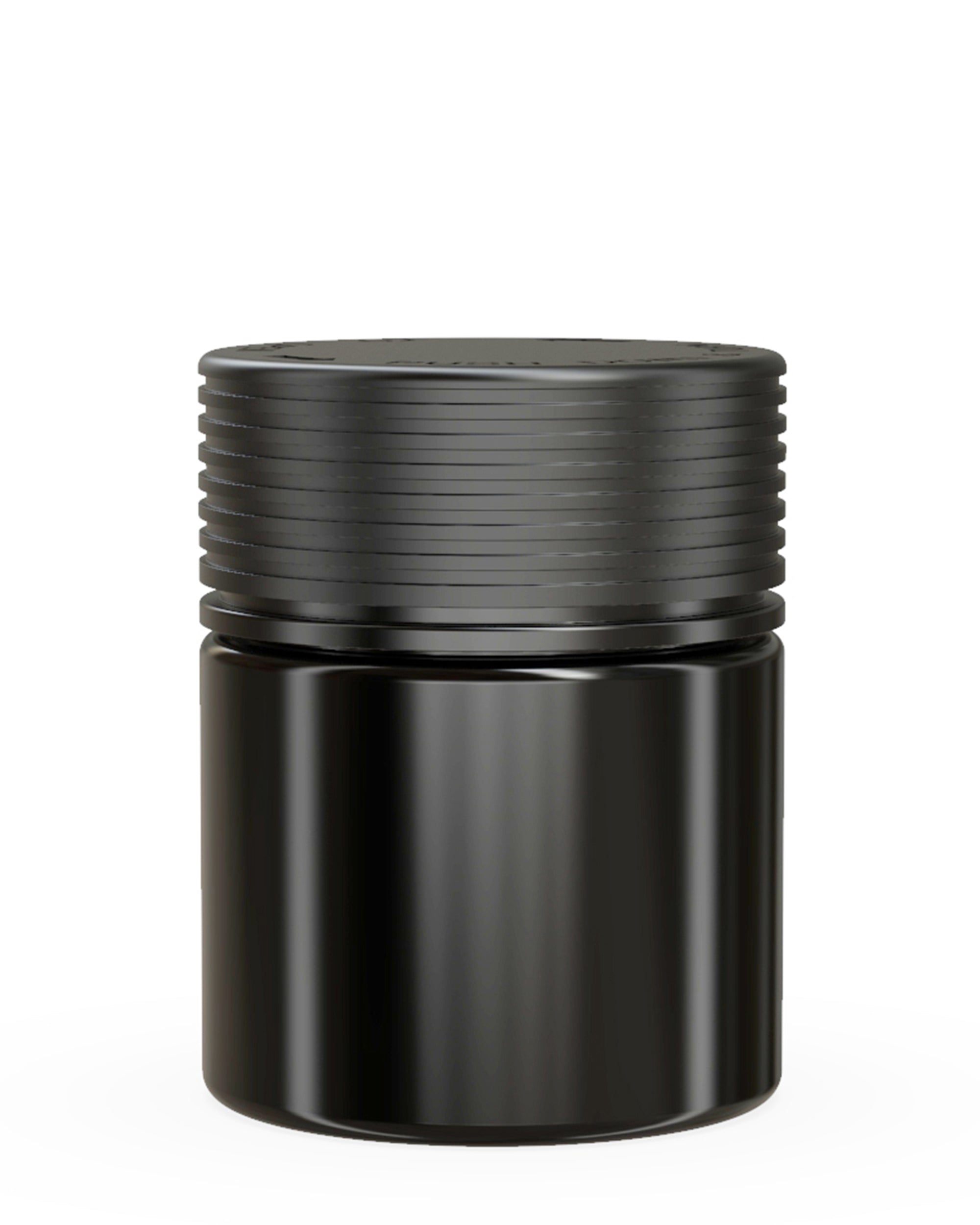 CHUBBY GORILLA | Child Resistant Black Plastic Spiral Jar w/ Black Cap | 55mm - 3oz - 400 Count