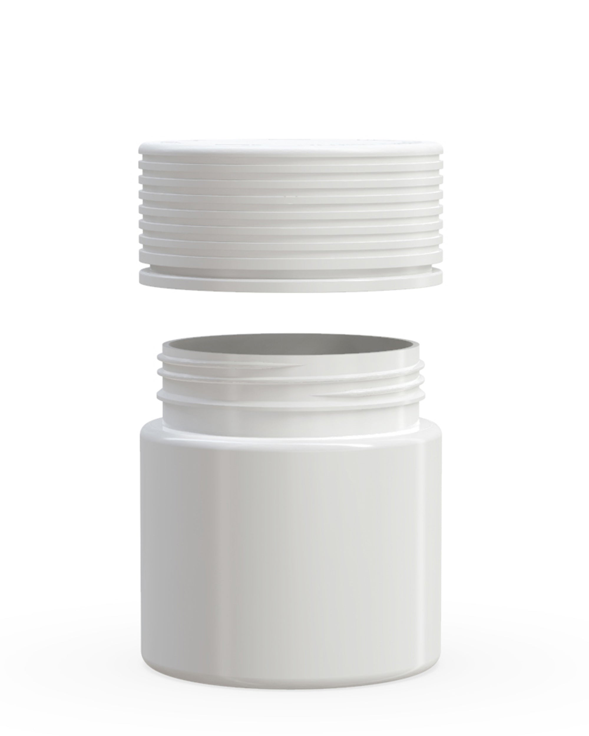 CHUBBY GORILLA | Child Resistant White Plastic Spiral Jar w/ White Cap | 55mm - 3oz - 400 Count