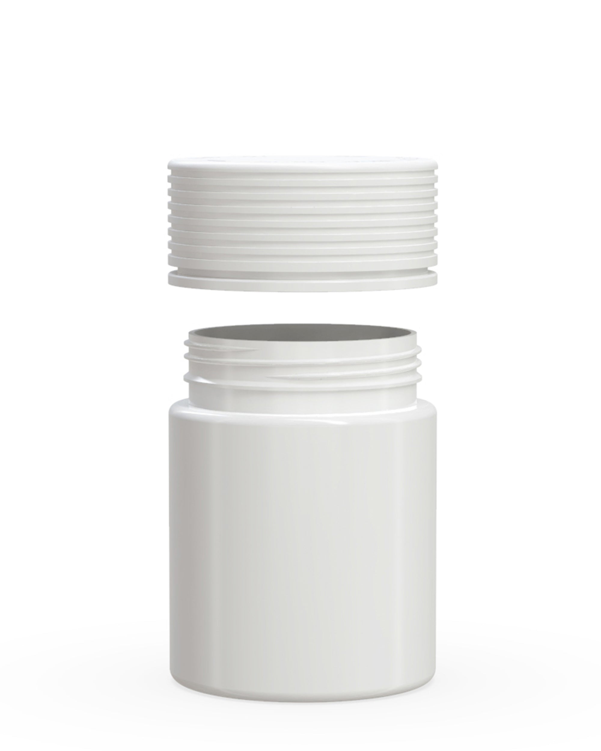 CHUBBY GORILLA | Child Resistant White Plastic Spiral Jar w/ White Cap | 55mm - 4oz - 400 Count