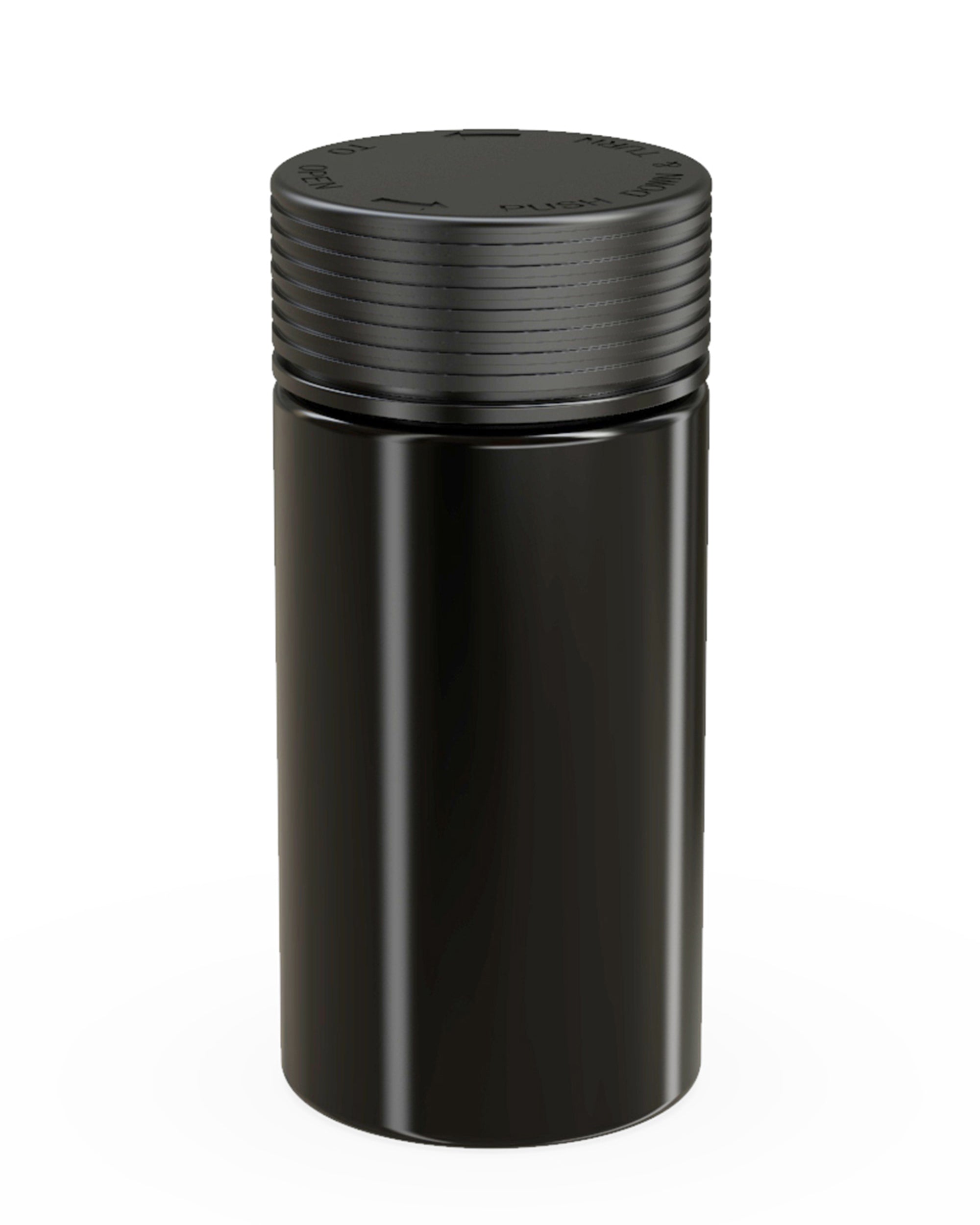 CHUBBY GORILLA | Child Resistant Black Plastic Spiral Jar w/ Black Cap | 55mm - 6oz - 300 Count