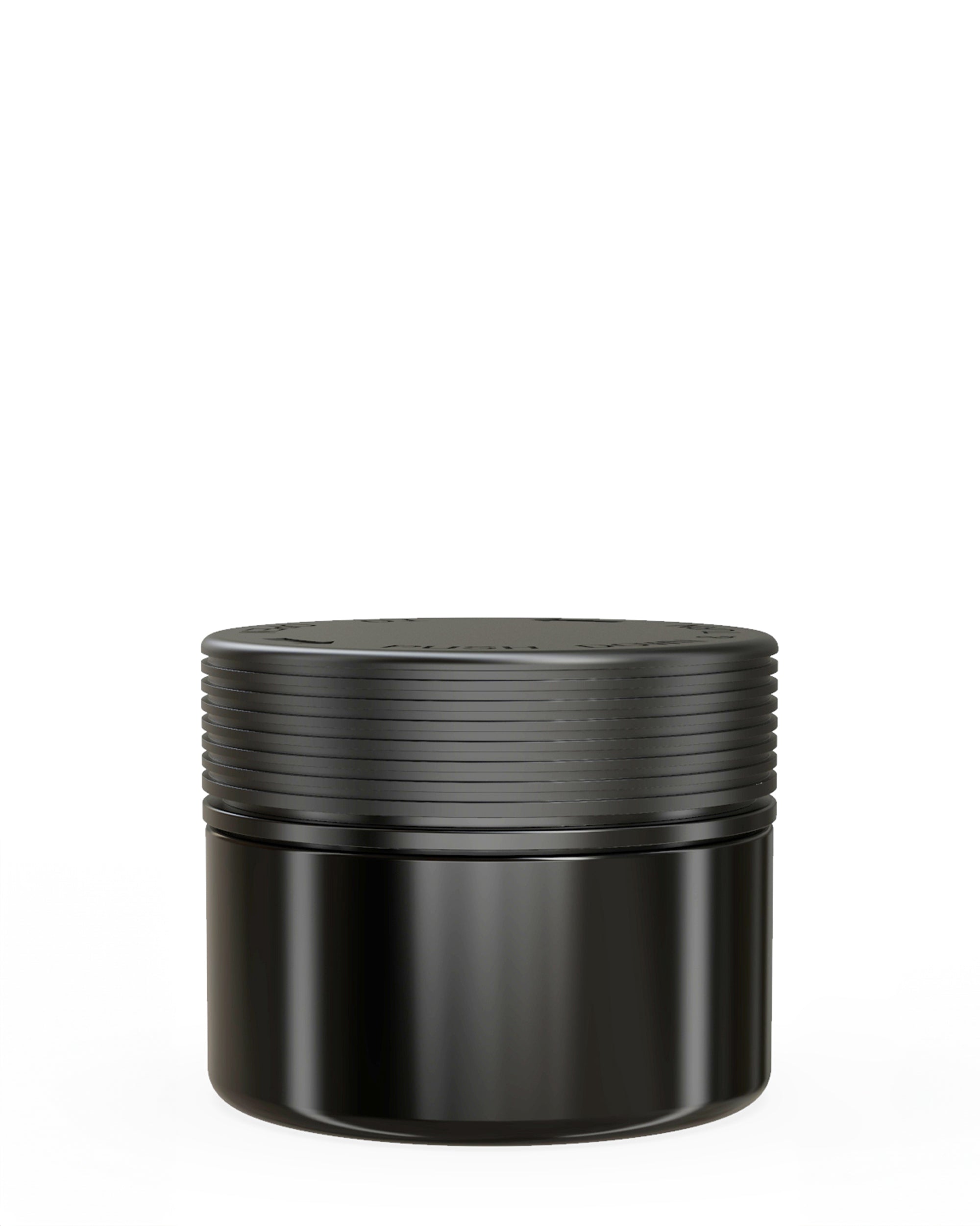 CHUBBY GORILLA | Child Resistant Black Plastic Spiral XL Jar w/ Black Cap | 92.5mm - 7.5oz - 100 Count