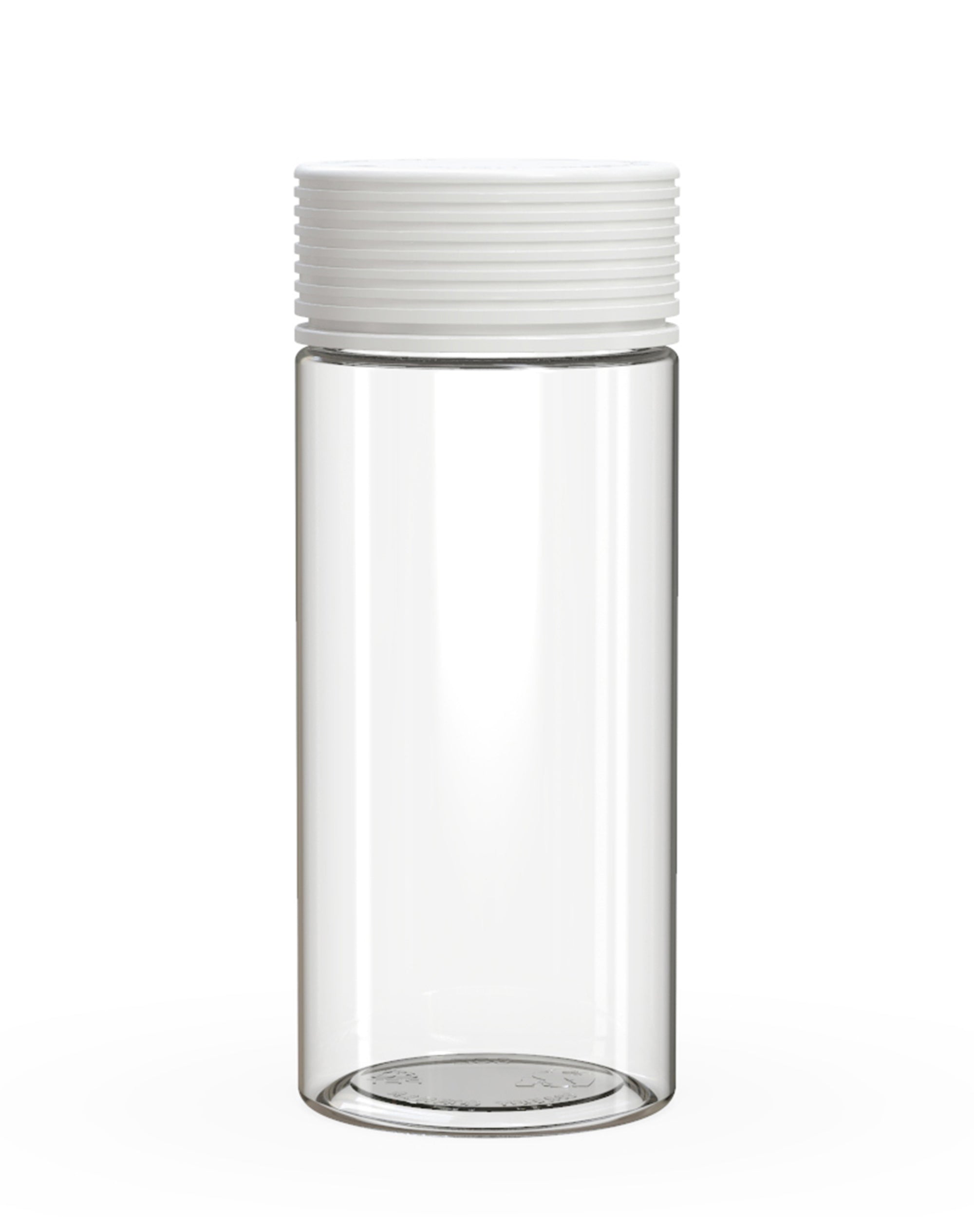 8oz Chubby Gorilla Spiral Plastic Clear Jars with White Cap