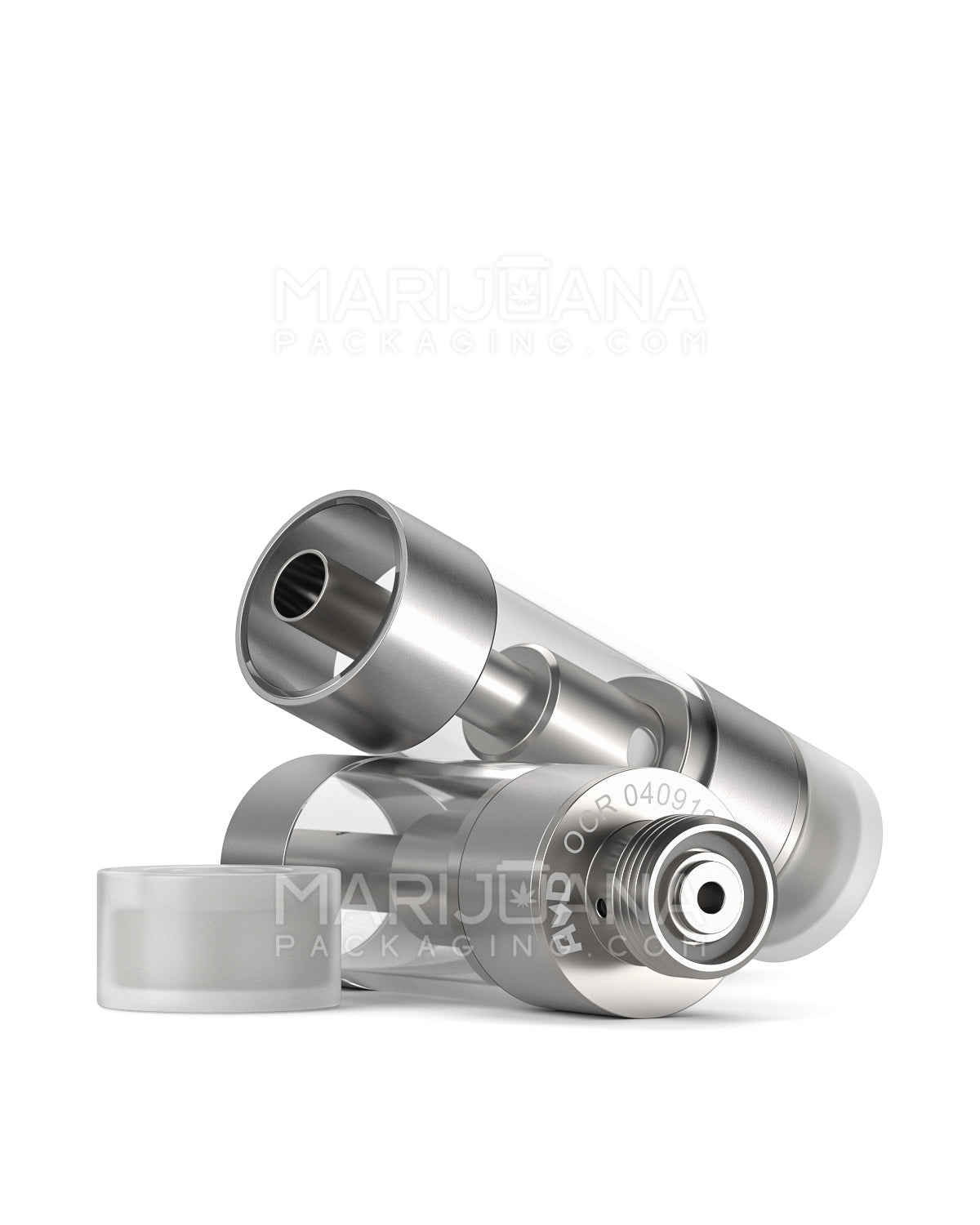 AVD | Plastic Vape Cartridge with 2mm Aperture | 0.5mL - Press On - 1200 Count