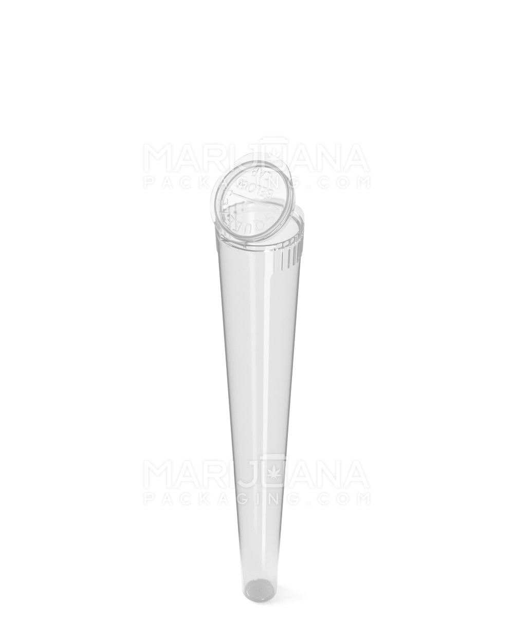 Child Resistant | Pop Top Transparent Conical Pre-Roll Tubes | 109mm - Clear - 1000 Count - 7