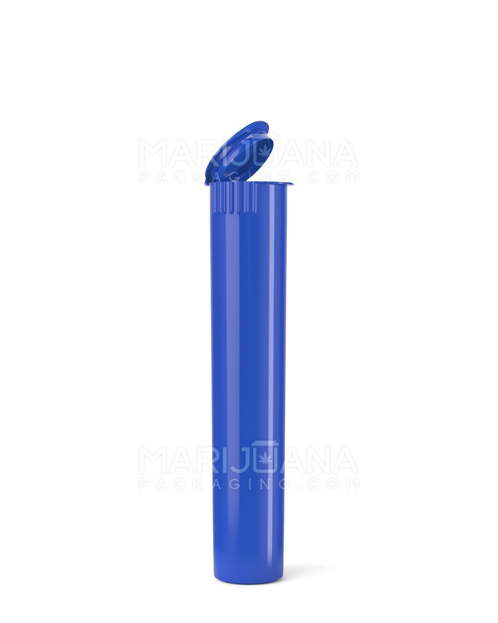 Child Resistant Pop Top Opaque Plastic Pre-Roll Tubes | 95mm - Blue | Sample - 1