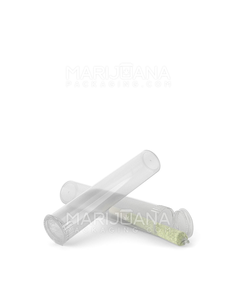 Child Resistant | Pop Top Plastic Pre-Roll Tubes | 78mm - Clear - 1200 Count - 9