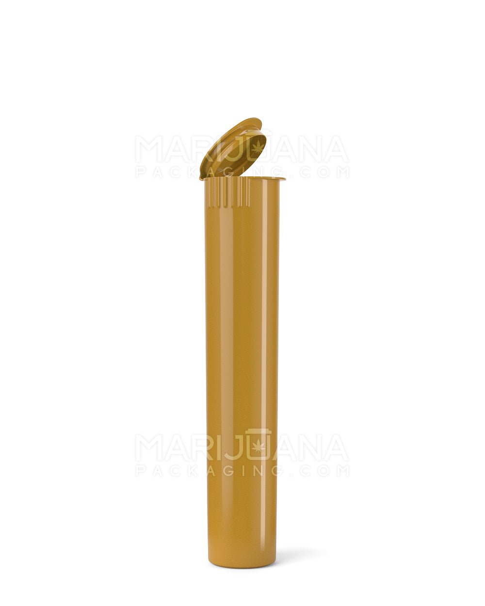 Child Resistant | Pop Top Opaque Plastic Pre-Roll Tubes | 95mm - Gold - 1000 Count - 1