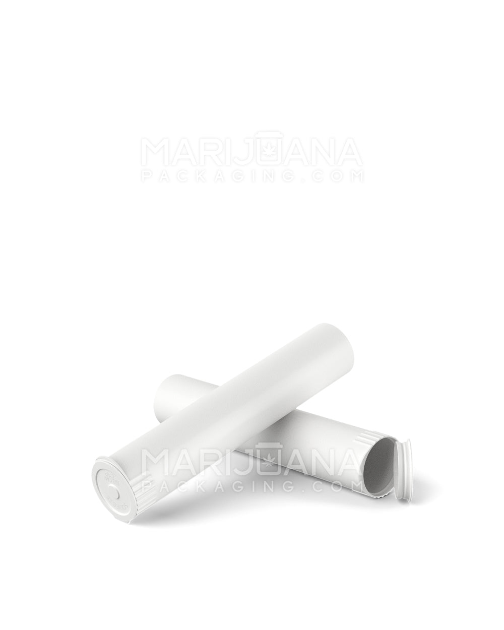 Child Resistant & Sustainable | 100% Biodegradable Pop Top Plastic Pre-Roll Tubes | 95mm - White - 1000 Count