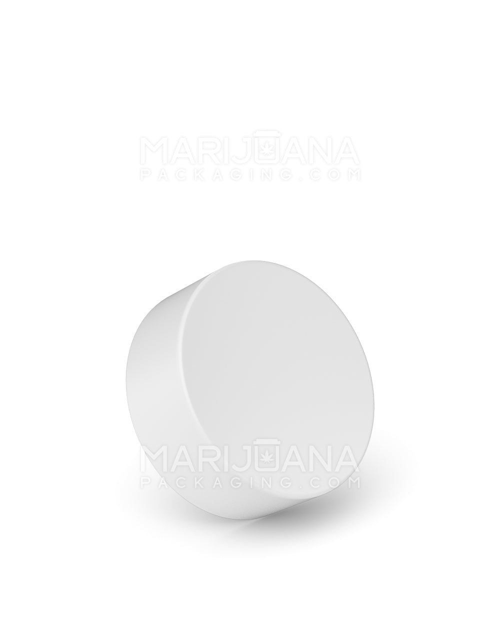Child Resistant | Smooth Push Down & Turn Plastic Caps w/ Foil & Heat Liner | 38mm - Matte White - 320 Count - 3