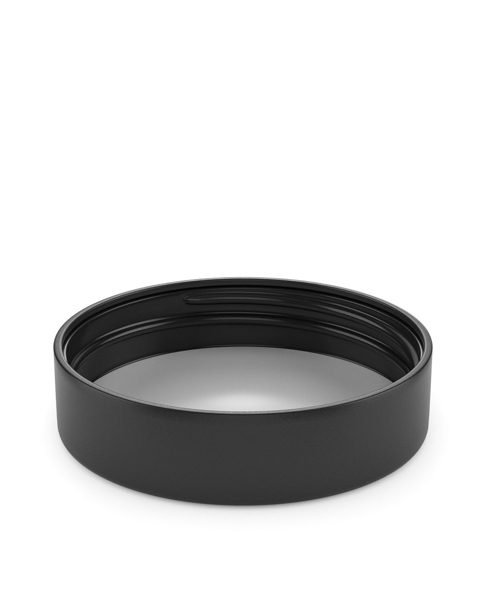 Child Resistant | Push Down & Turn Plastic PCR Caps w/ Foam Liner | 78mm - Semi Gloss Black - 48 Count