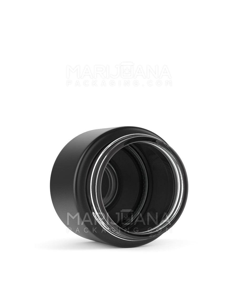Straight Sided Matte Black Glass Jars | 50mm - 2oz - 200 Count