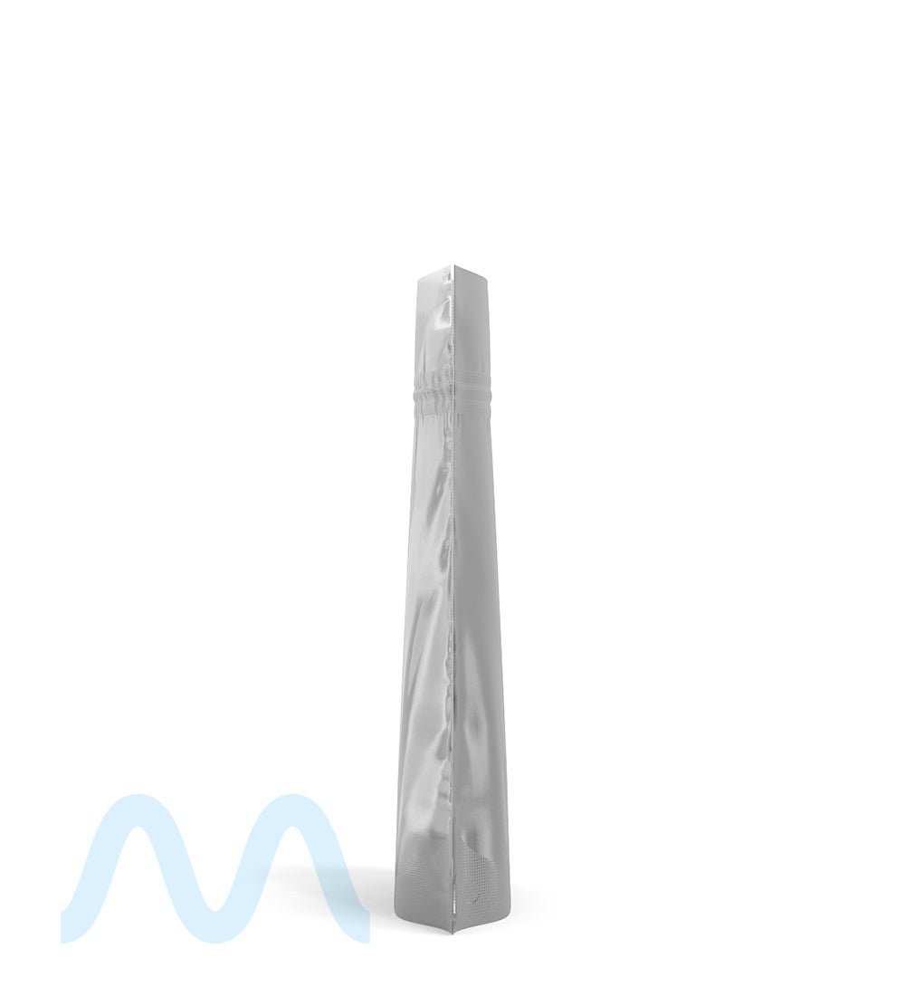 Tamper Evident | Matte Silver Vista PCR Mylar Bags (Tear Notch) | 4in x 6.5in - 7g - 1000 Count
