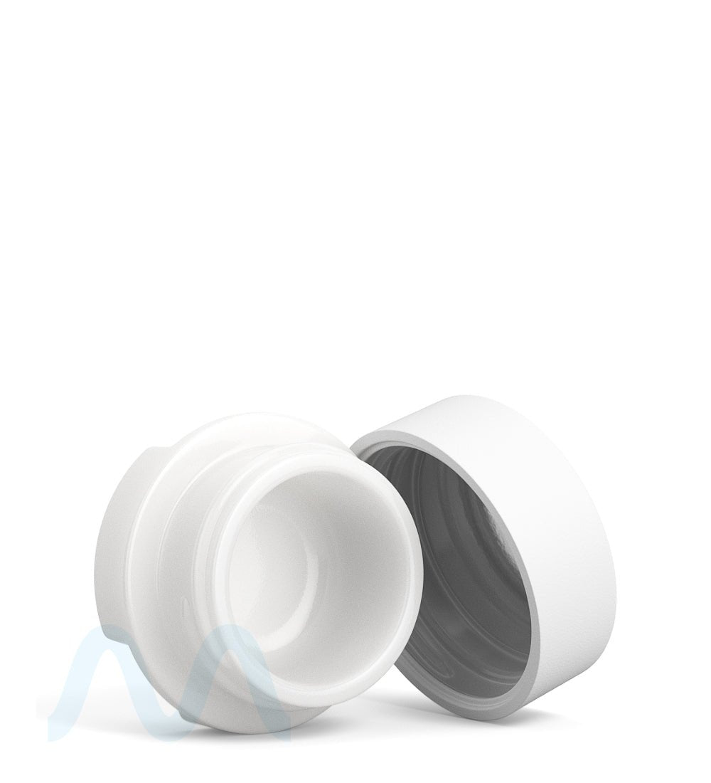 GROW PACK SUPPLY Child Resistant White Glass GPS Easy-Grip Concentrate Containers and Matte White Cap | 28mm - 9mL | Sample