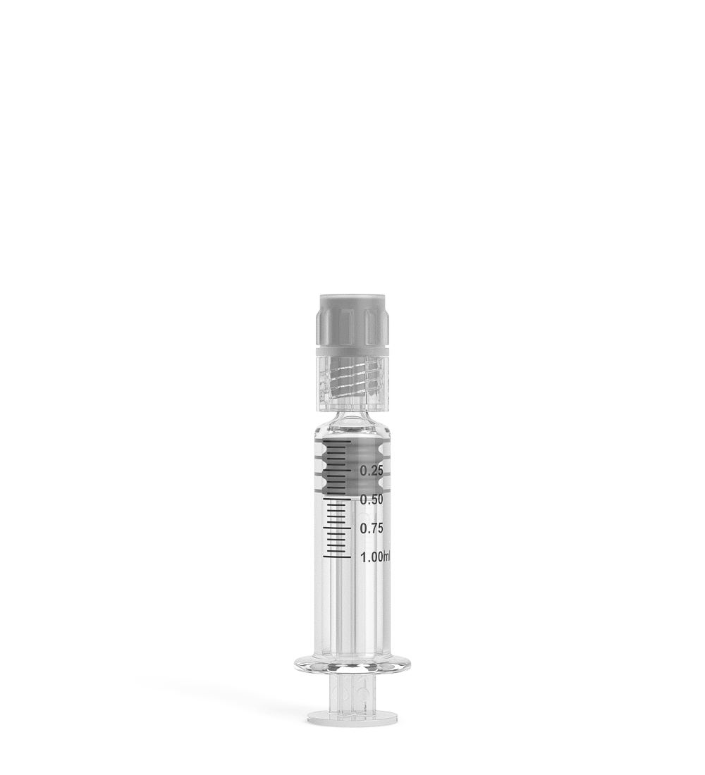 Luer Lock | Glass Dab Applicator Syringes | 1mL - 0.25mL Increments - 100 Count