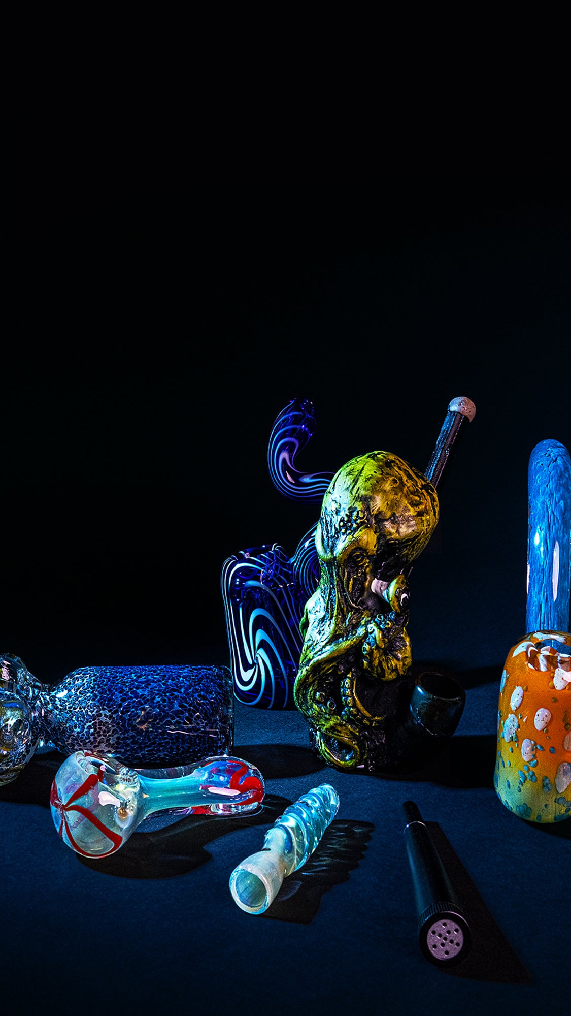 Small 2.75 Inside Out Glass Hand Pipe
