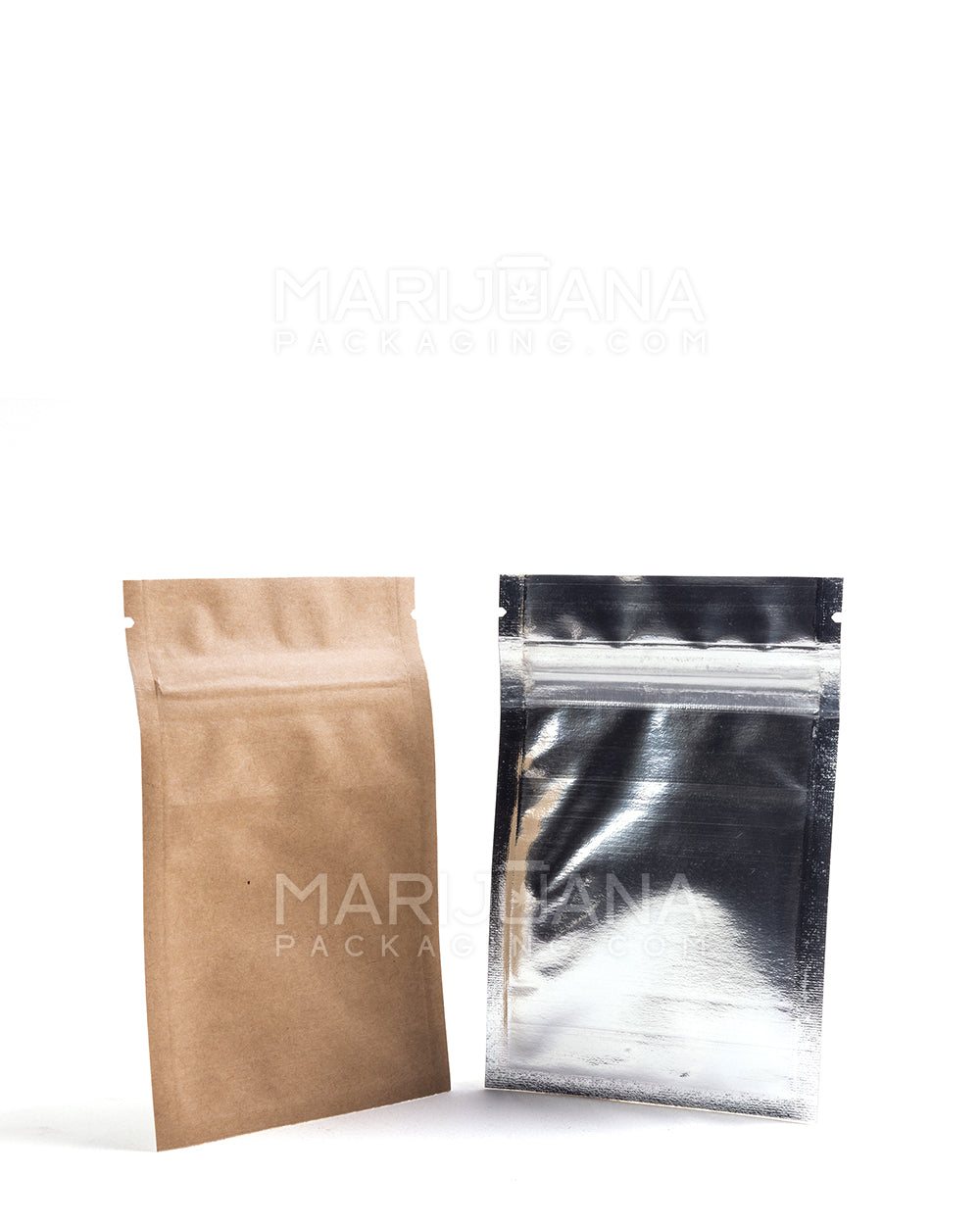 Kraft-Clear 3" x 4" Mylar Flat Barrier Bags 1Gr 100/Box