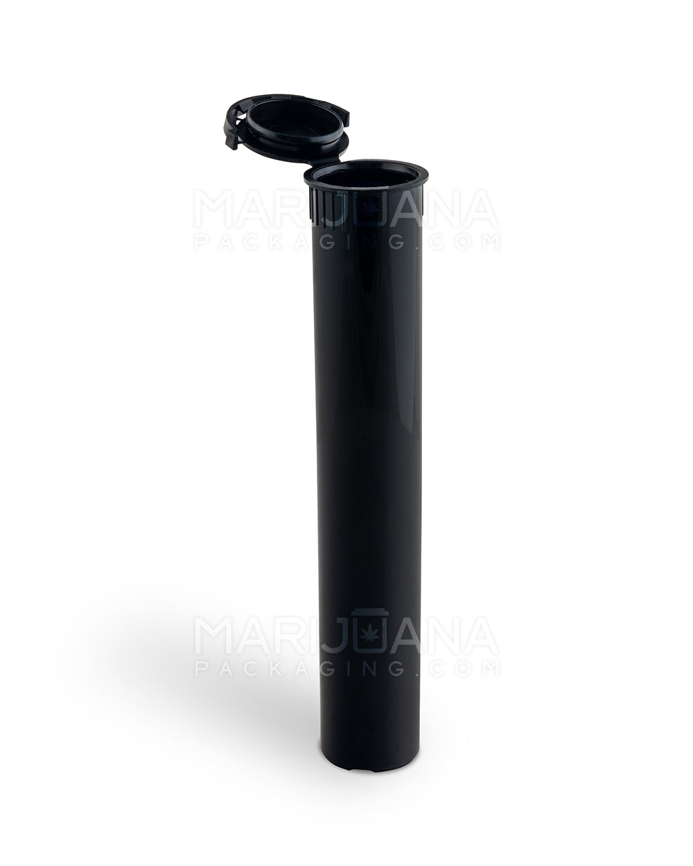 Child Resistant & Tamper Evident | Pop Top Plastic Pre-Roll Tubes | 116mm - Black -Sample