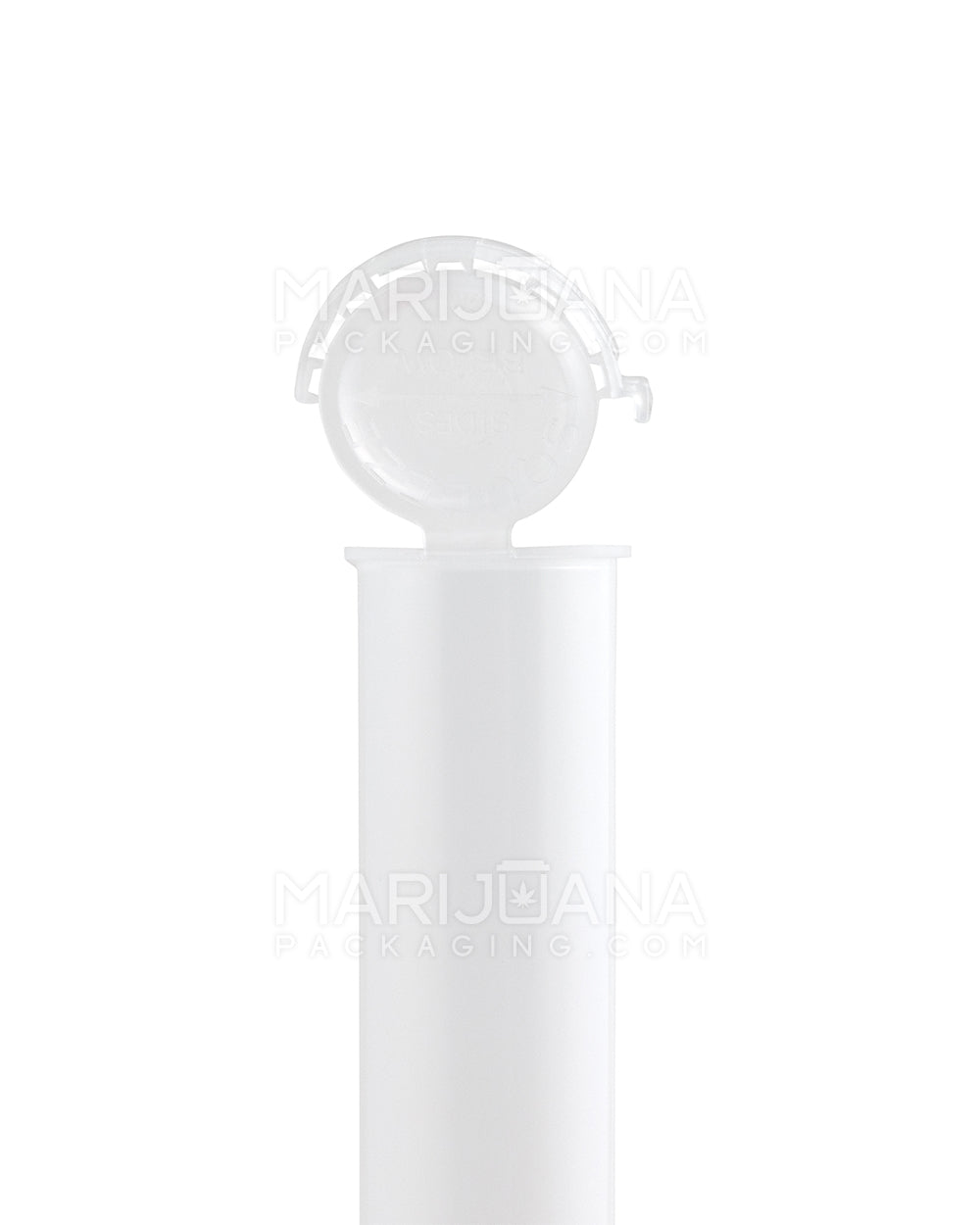 Child Resistant & Tamper Evident | Pop Top Plastic Pre-Roll Tubes | 116mm - White - 1000 Count