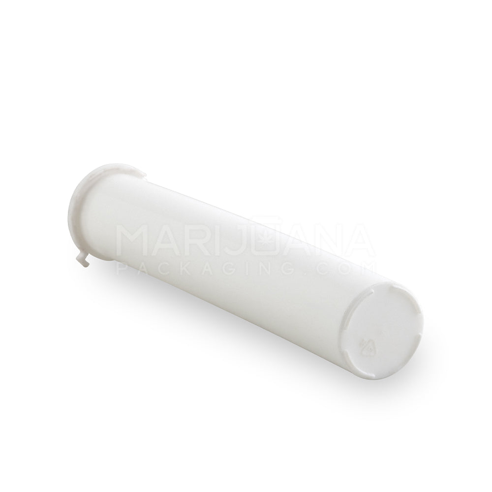 Child Resistant & Tamper Evident | Pop Top Plastic Pre-Roll Tubes | 116mm - White - 1000 Count