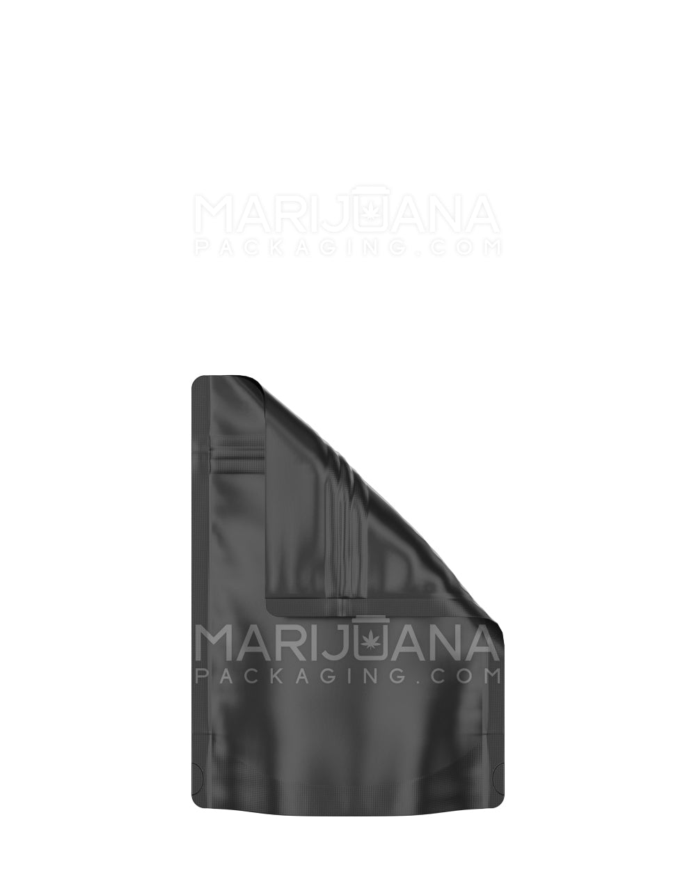 1 Gram Matte Finish Solid Black Smell Proof Mylar Bags