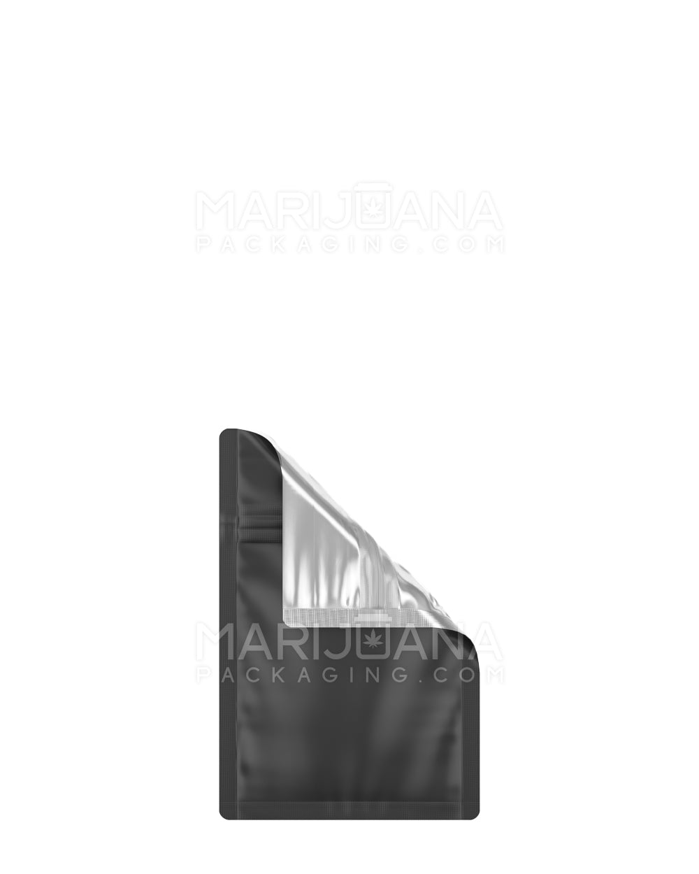 Tamper Evident | Matte Black Vista Mylar Bags | 3in x 4.5in - 1g - 1000 Count - 1