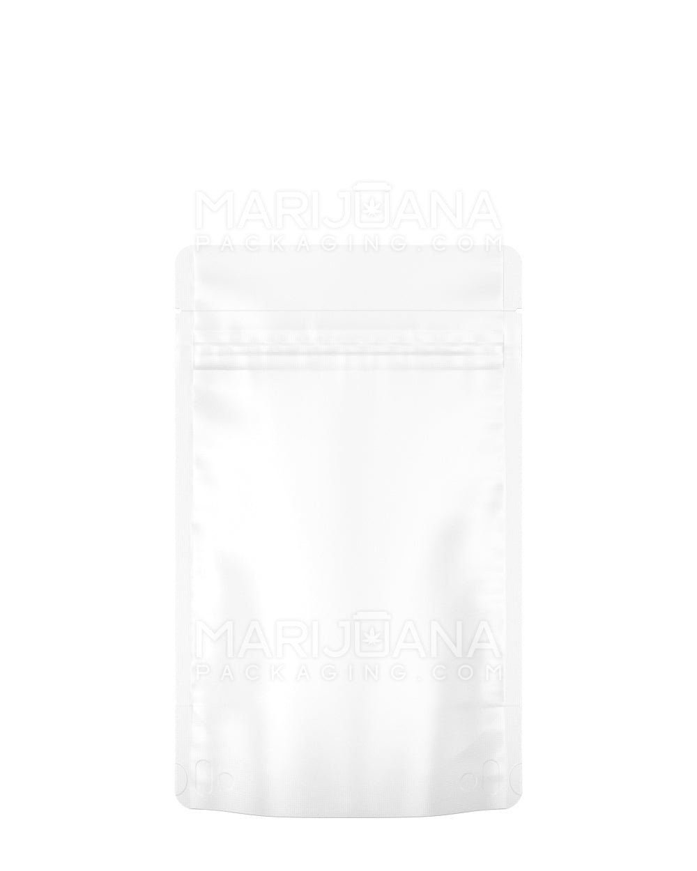 Tamper Evident Matte White Mylar Bag (Tear Notch) | 4in x 6.5in - 7g | Sample