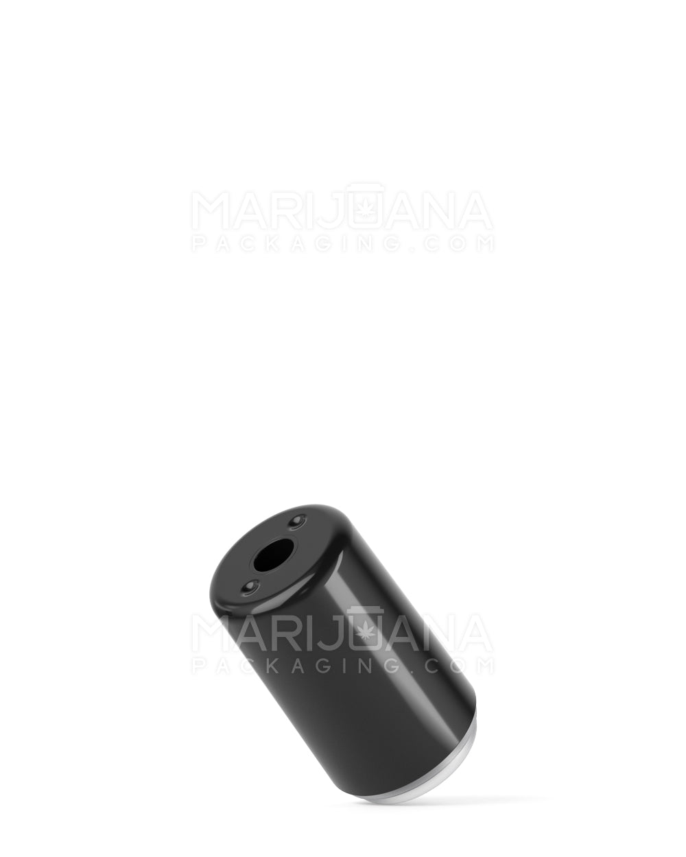 RAE | Round Vape Mouthpiece for Screw On Plastic Cartridges | Black Plastic - Screw On - 100 Count