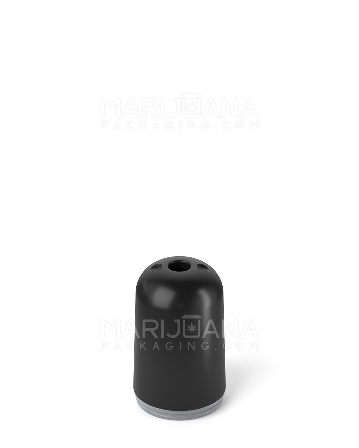 AVD | Round Vape Mouthpiece for Glass Cartridges | Black Plastic - Screw On - 600 Count