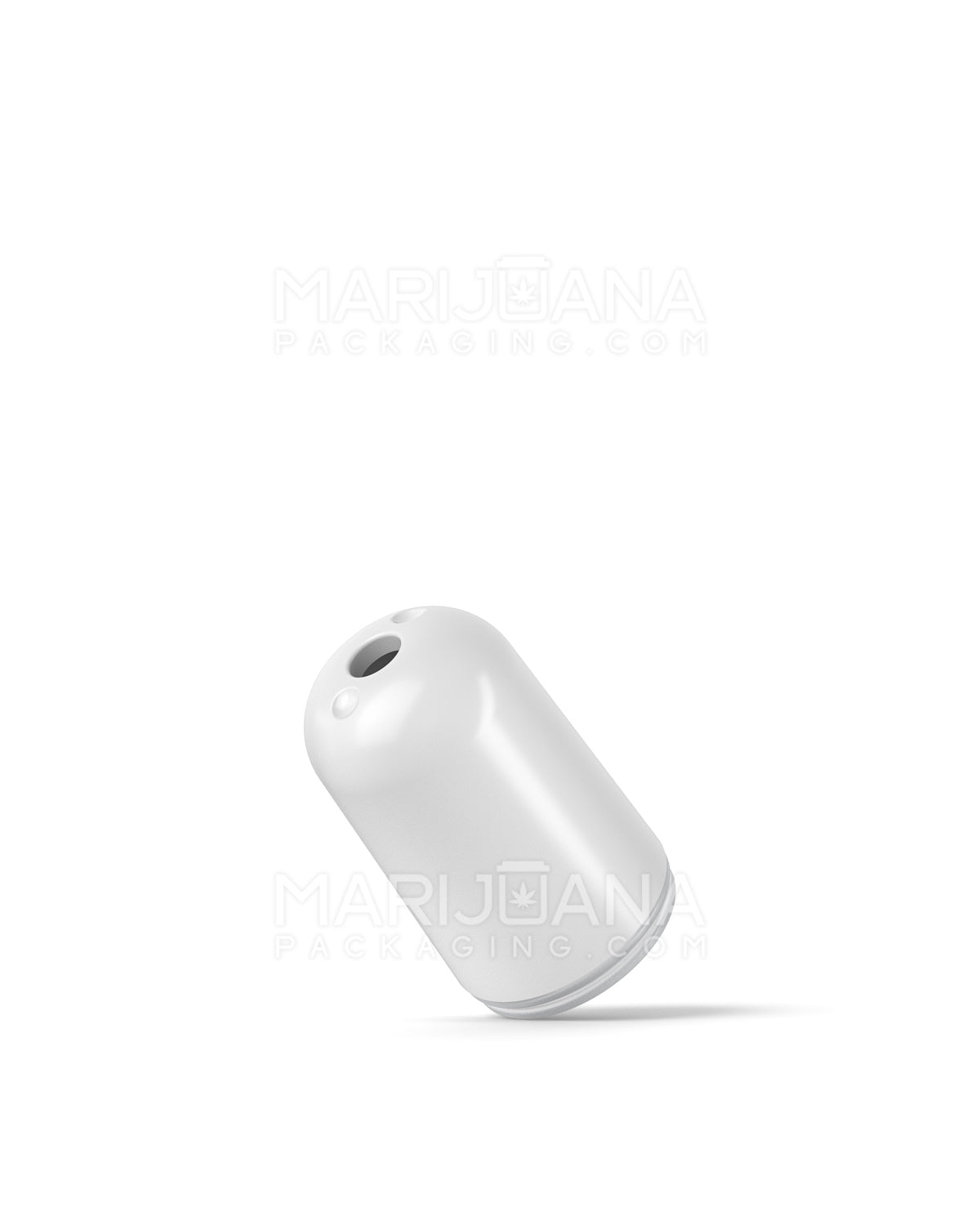 AVD | Round Vape Mouthpiece for Glass Cartridges | White Plastic - Screw On - 600 Count
