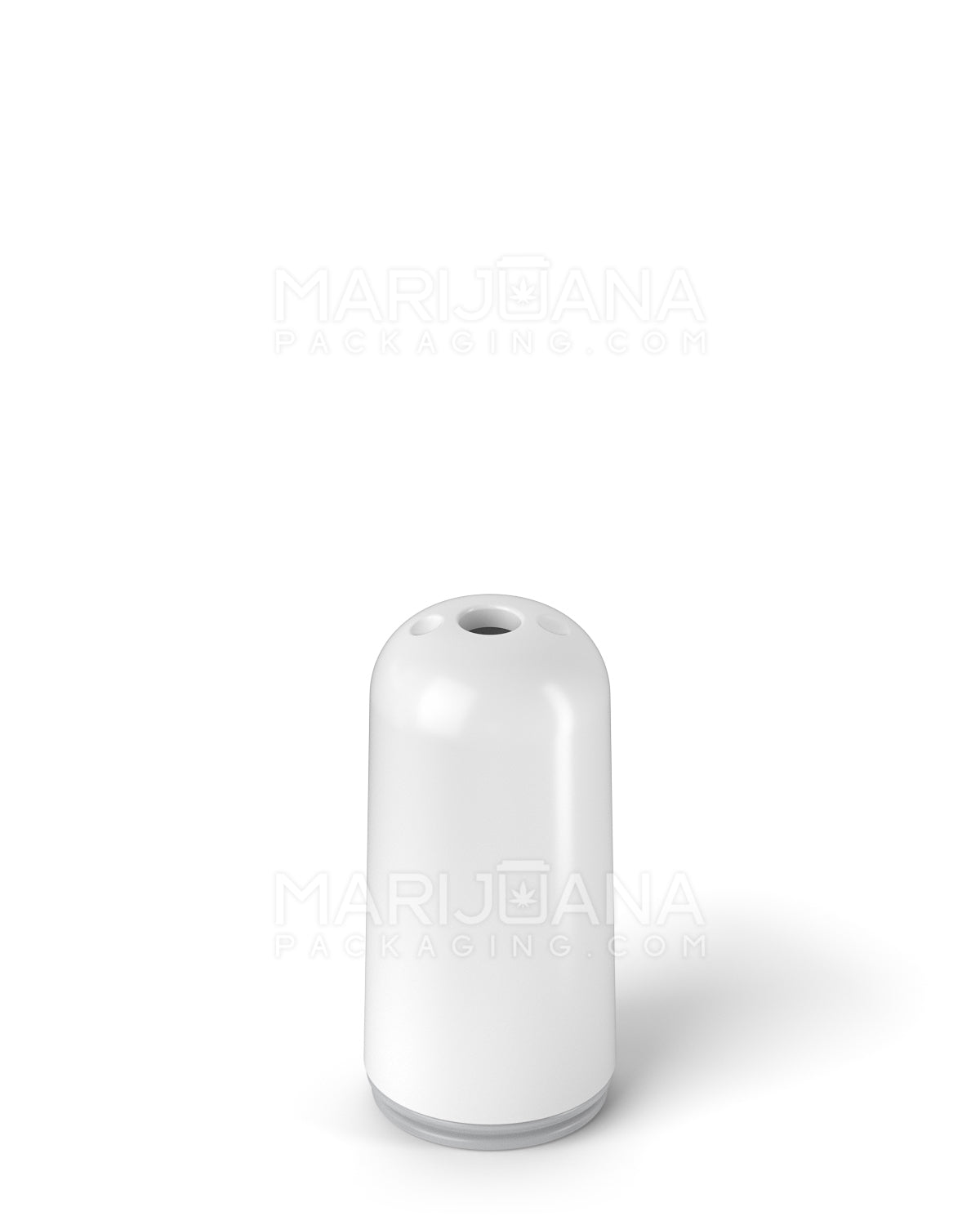 AVD | Bullet Vape Mouthpiece for Glass Cartridges | White Ceramic - Screw On - 600 Count