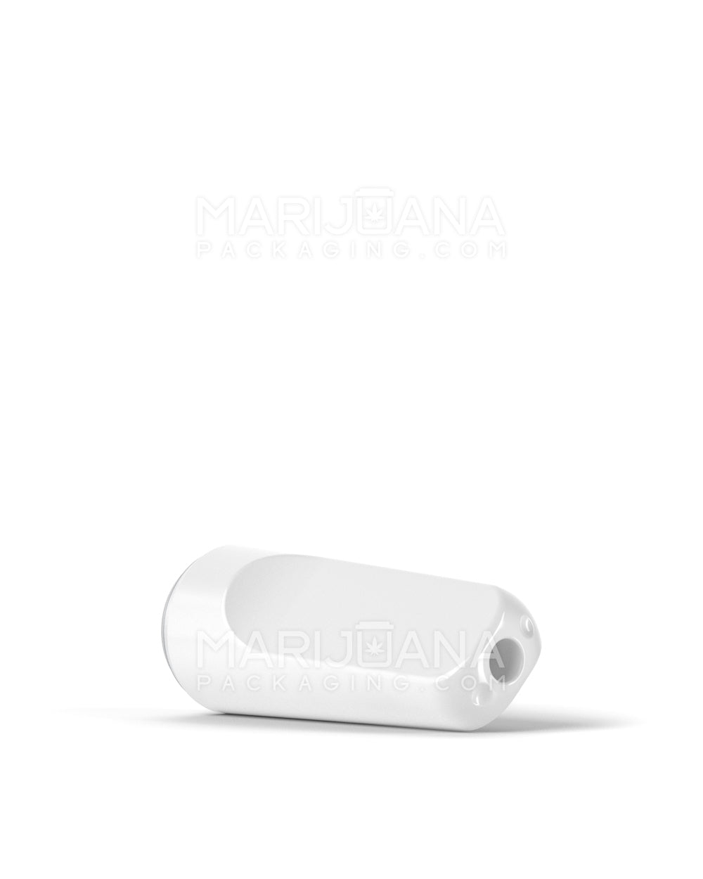 RAE | Flat Vape Mouthpiece for Screw On Plastic Cartridges | White Plastic - Screw On - 100 Count