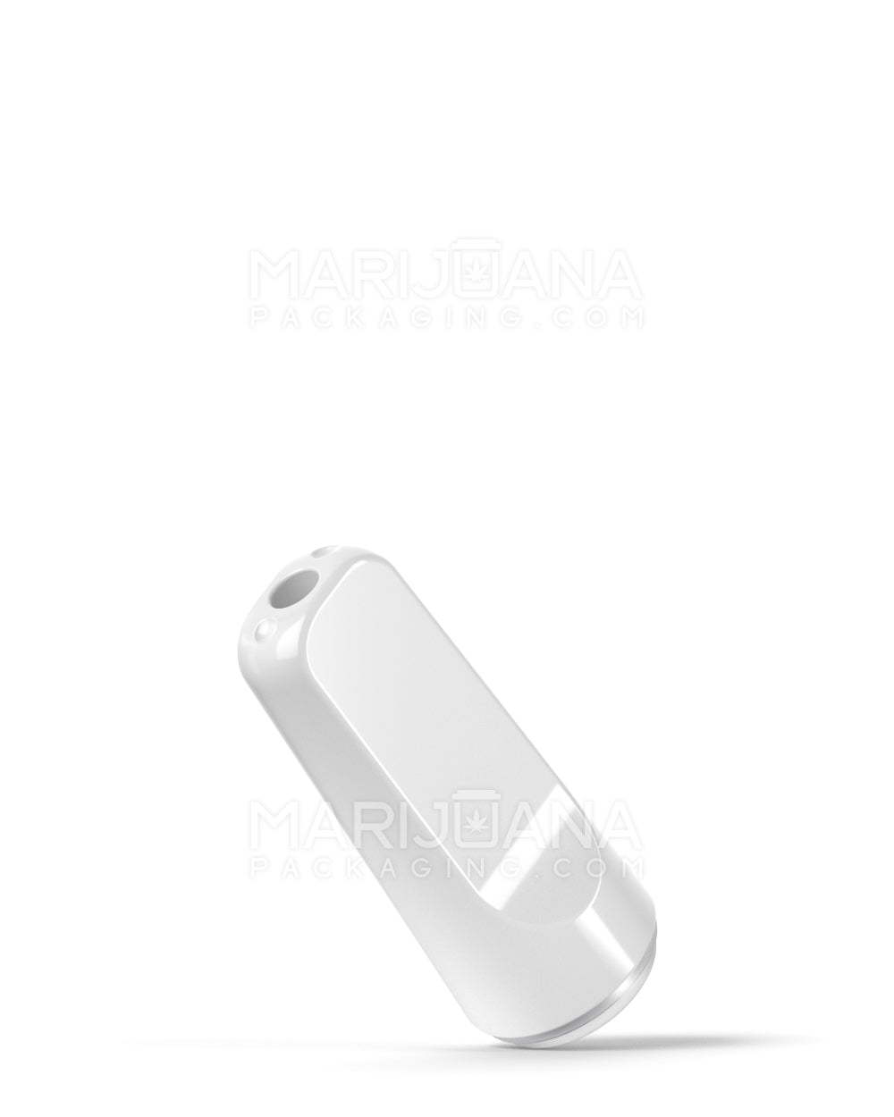 RAE | Flat Vape Mouthpiece for Screw On Plastic Cartridges | White Plastic - Screw On - 100 Count