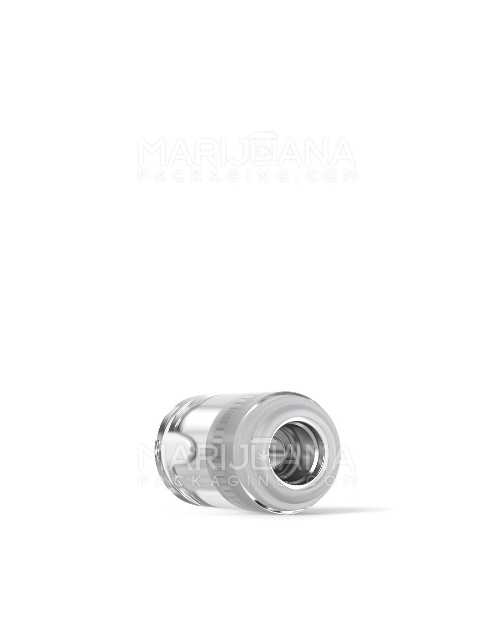 RAE | Round Vape Mouthpiece for Screw On Plastic Cartridges | Clear Plastic - Screw On - 100 Count - 6