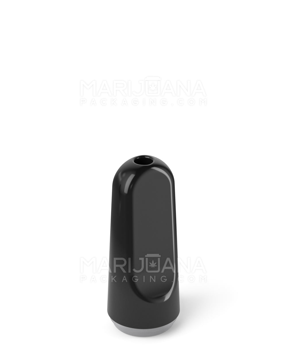 RAE | Flat Vape Mouthpiece for Screw On Ceramic Cartridges | Black Ceramic - Screw On - 100 Count