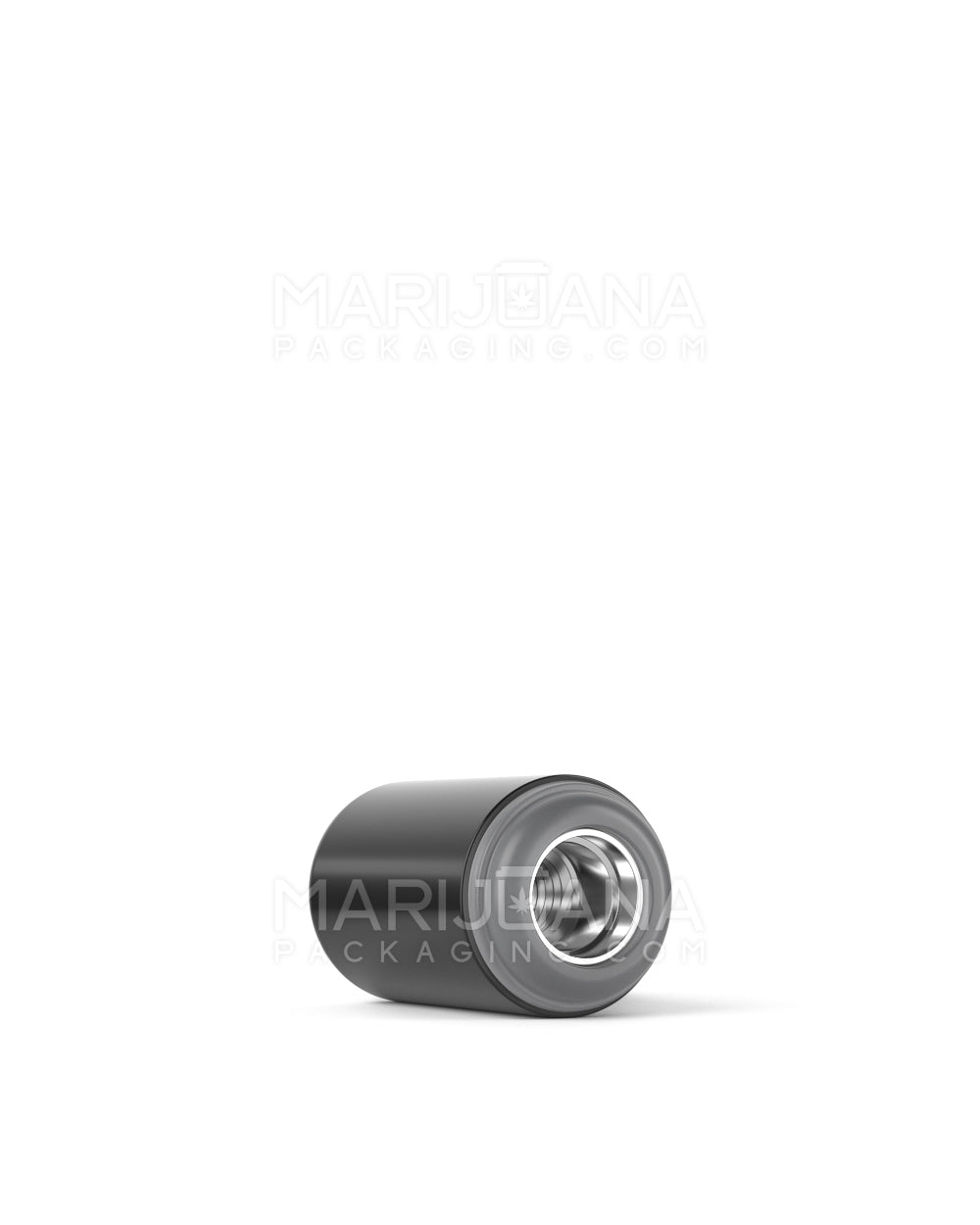 RAE | Round Vape Mouthpiece for Screw On Ceramic Cartridges | Black Ceramic - Screw On - 100 Count
