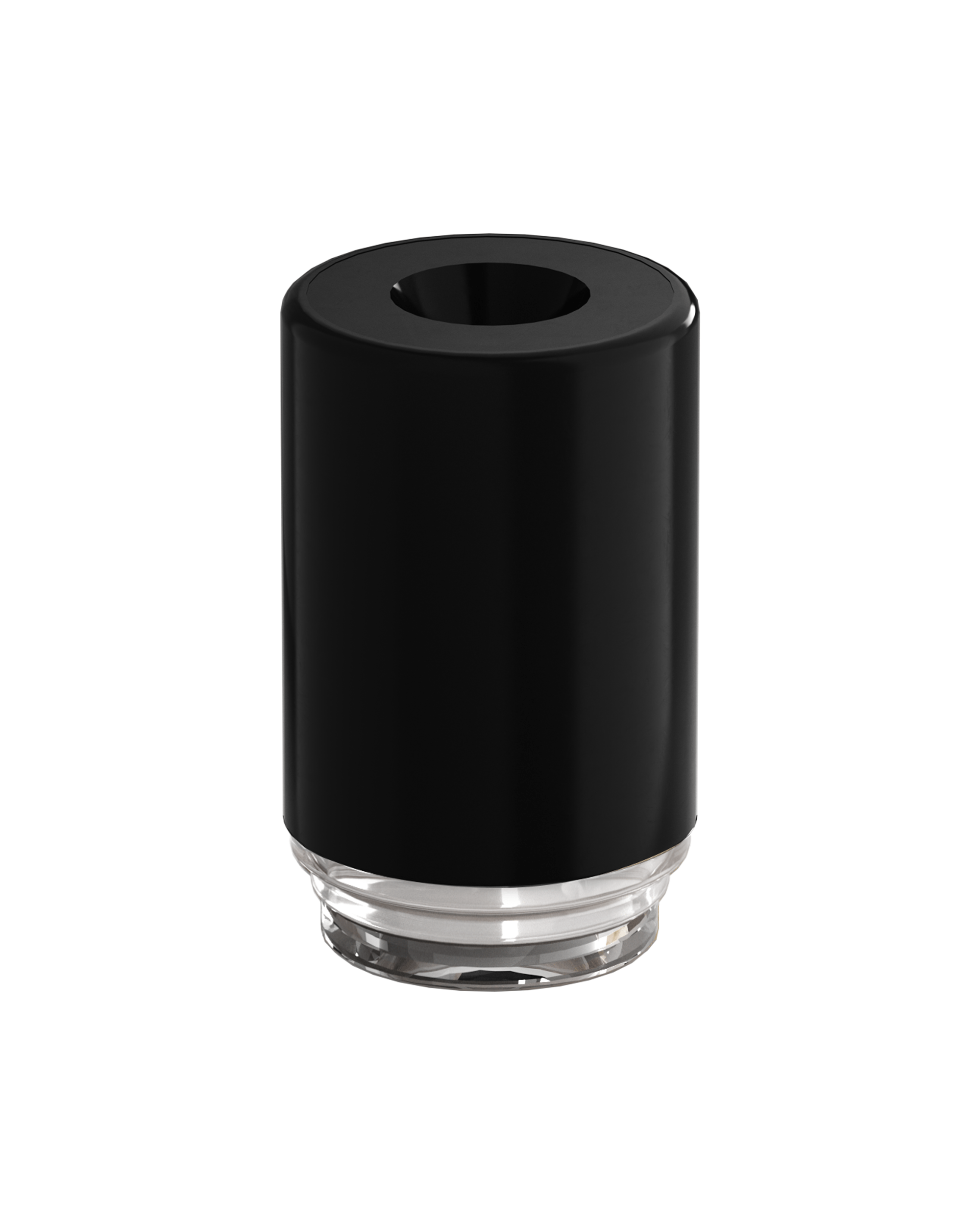 ACTIVE Barrel Opaque Vapor Mouthpiece for EZ Click™ Cartridges | Black Plastic - EZ Click | Sample - 1