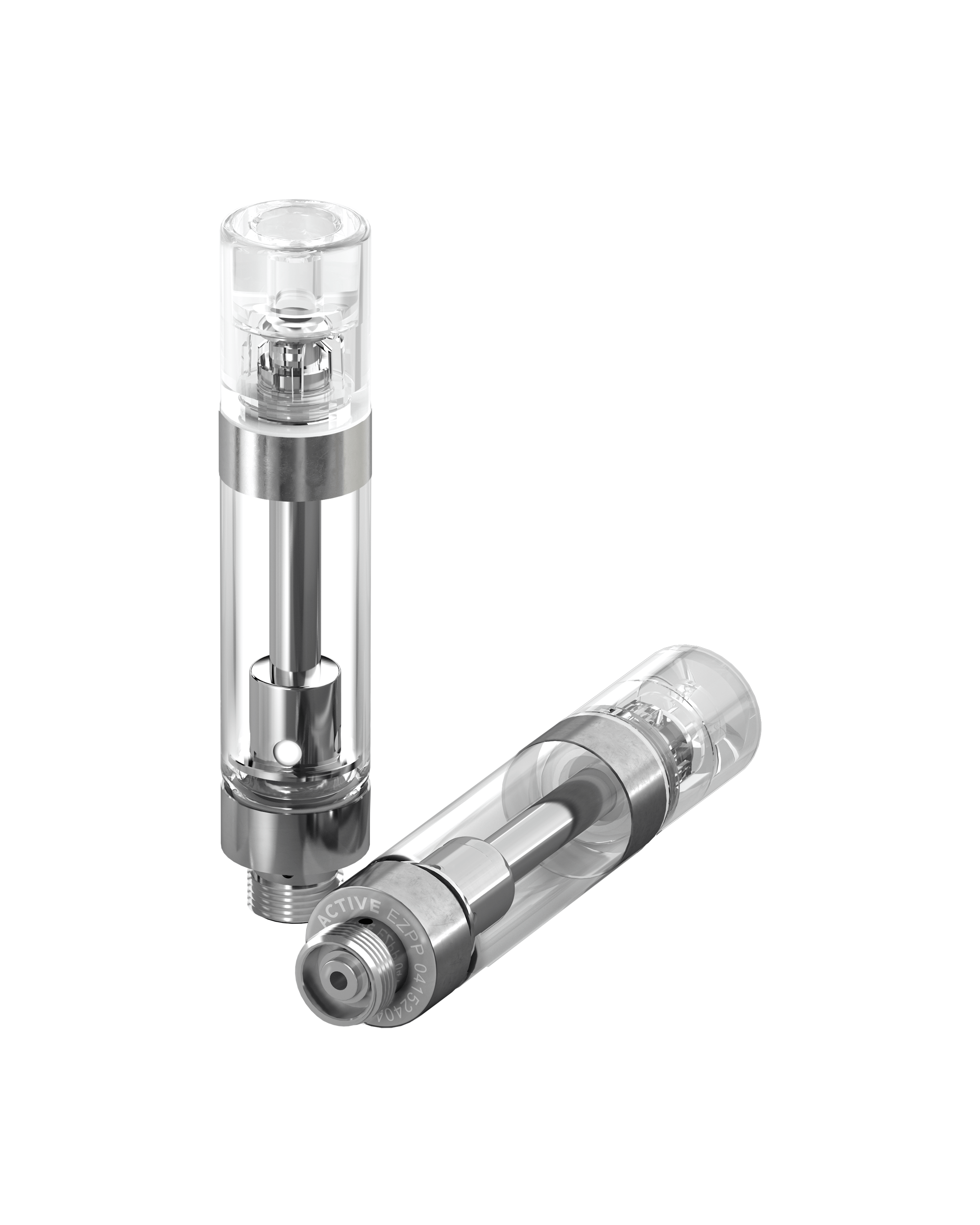 ACTIVE | Barrel Clear Vapor Mouthpiece for EZ Click™ Cartridges | Clear Plastic - EZ Click - 100 Count - 2