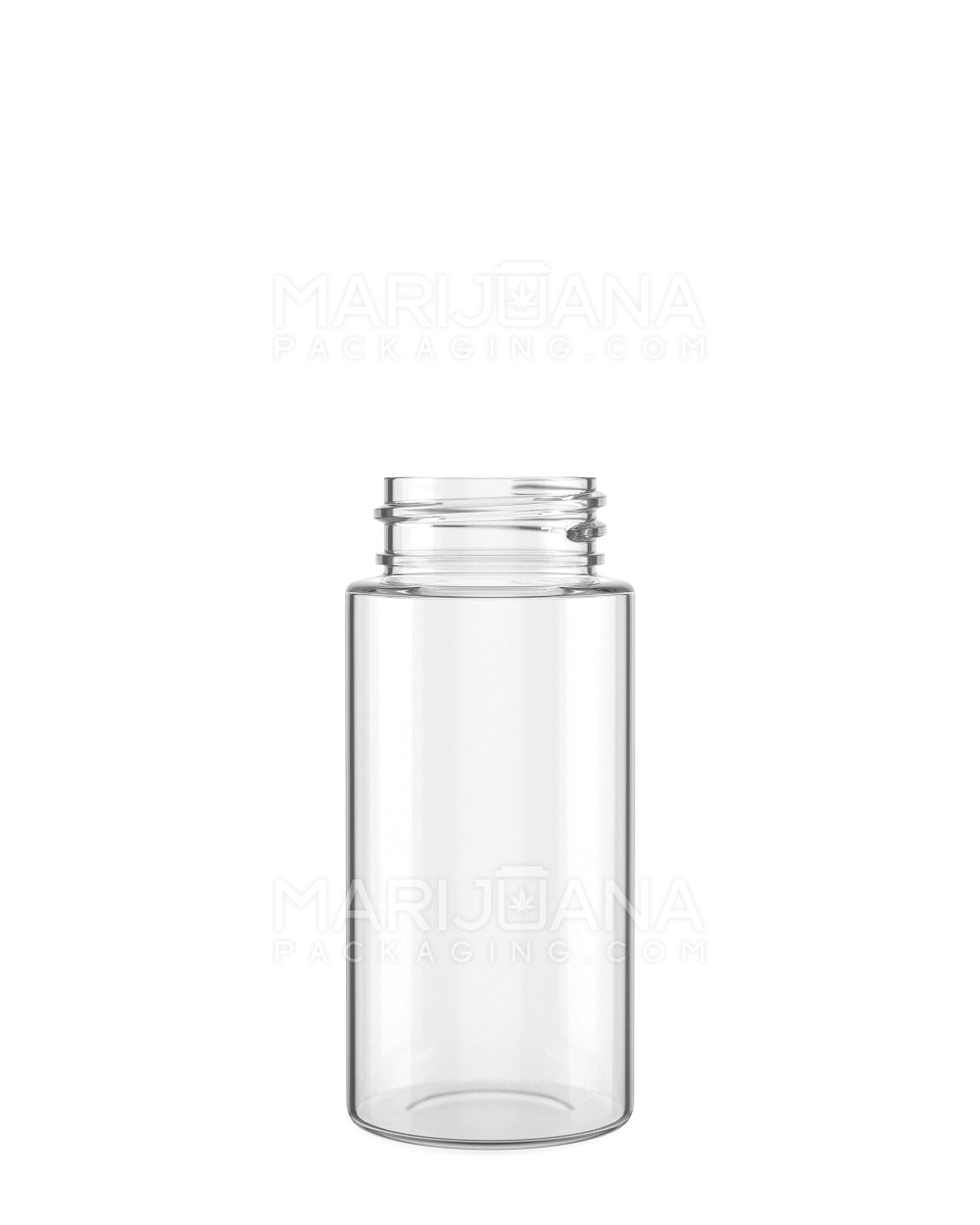Wide Mouth Straight Sided Clear Plastic Jars for Pre-Rolls | 28mm - 2oz | Sample