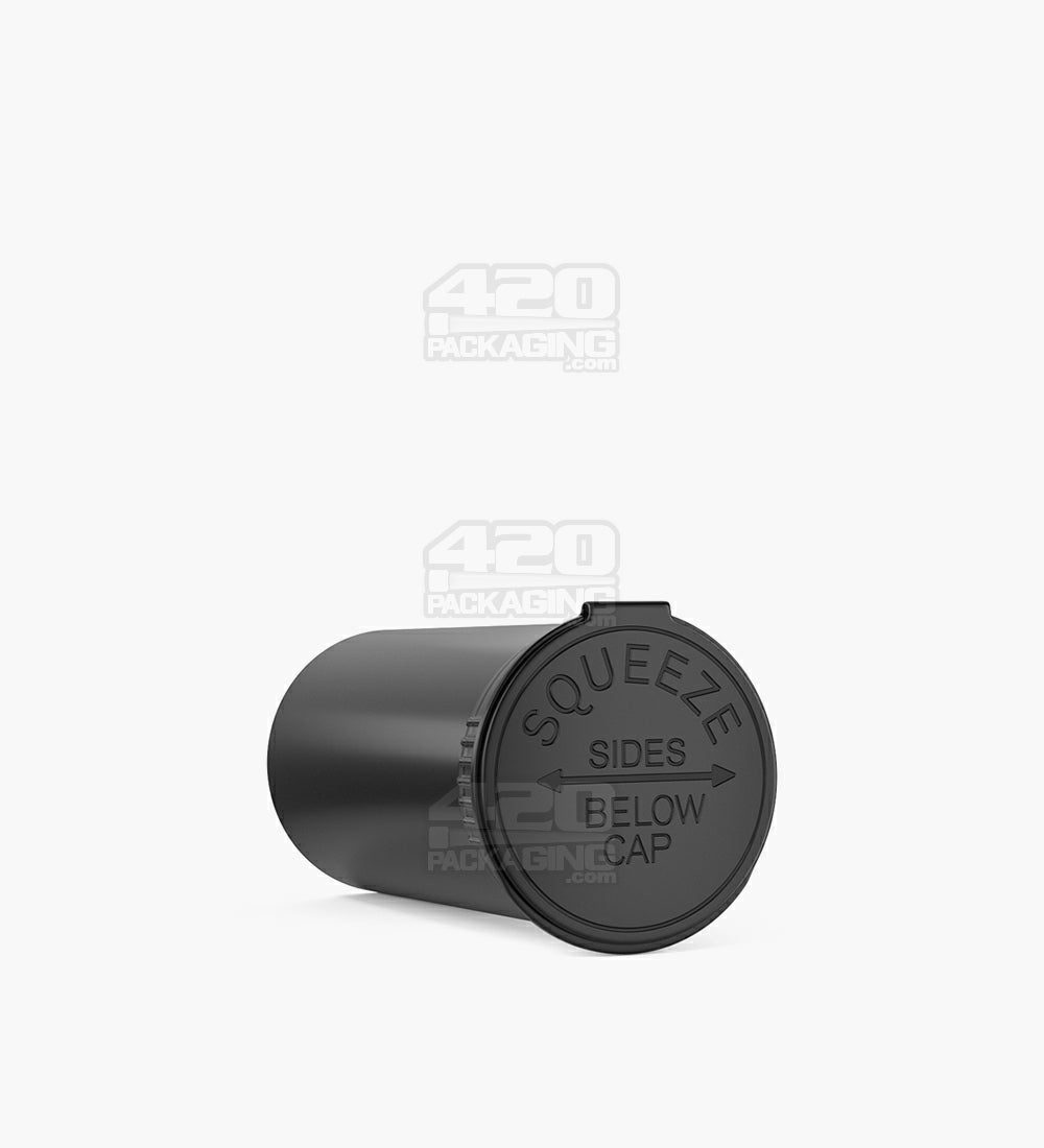 Child Resistant & Sustainable | 100% Biodegradable Opaque Black Pop Top Bottles | 13dr - 2g - 315 Count