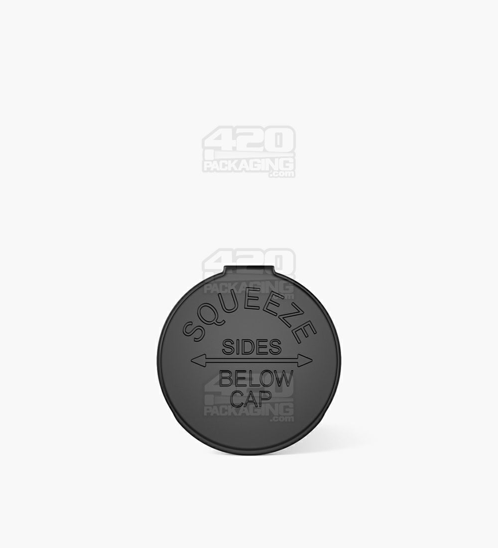 Child Resistant & Sustainable | 100% Biodegradable Opaque Black Pop Top Bottles | 19dr - 3.5g - 225 Count