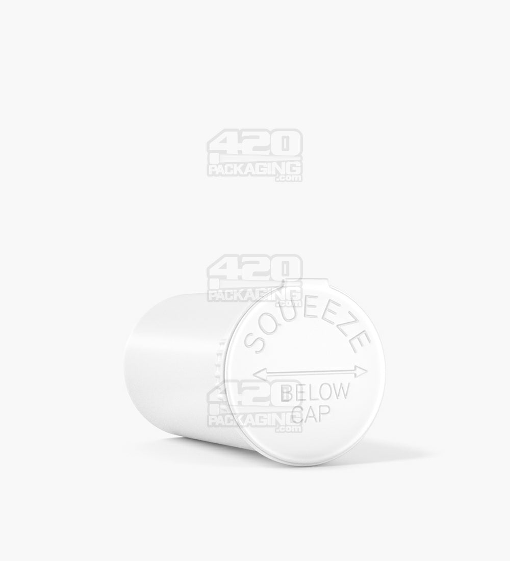 Child Resistant | Opaque White Pop Top Bottles | 19dr - 3.5g - 225 Count