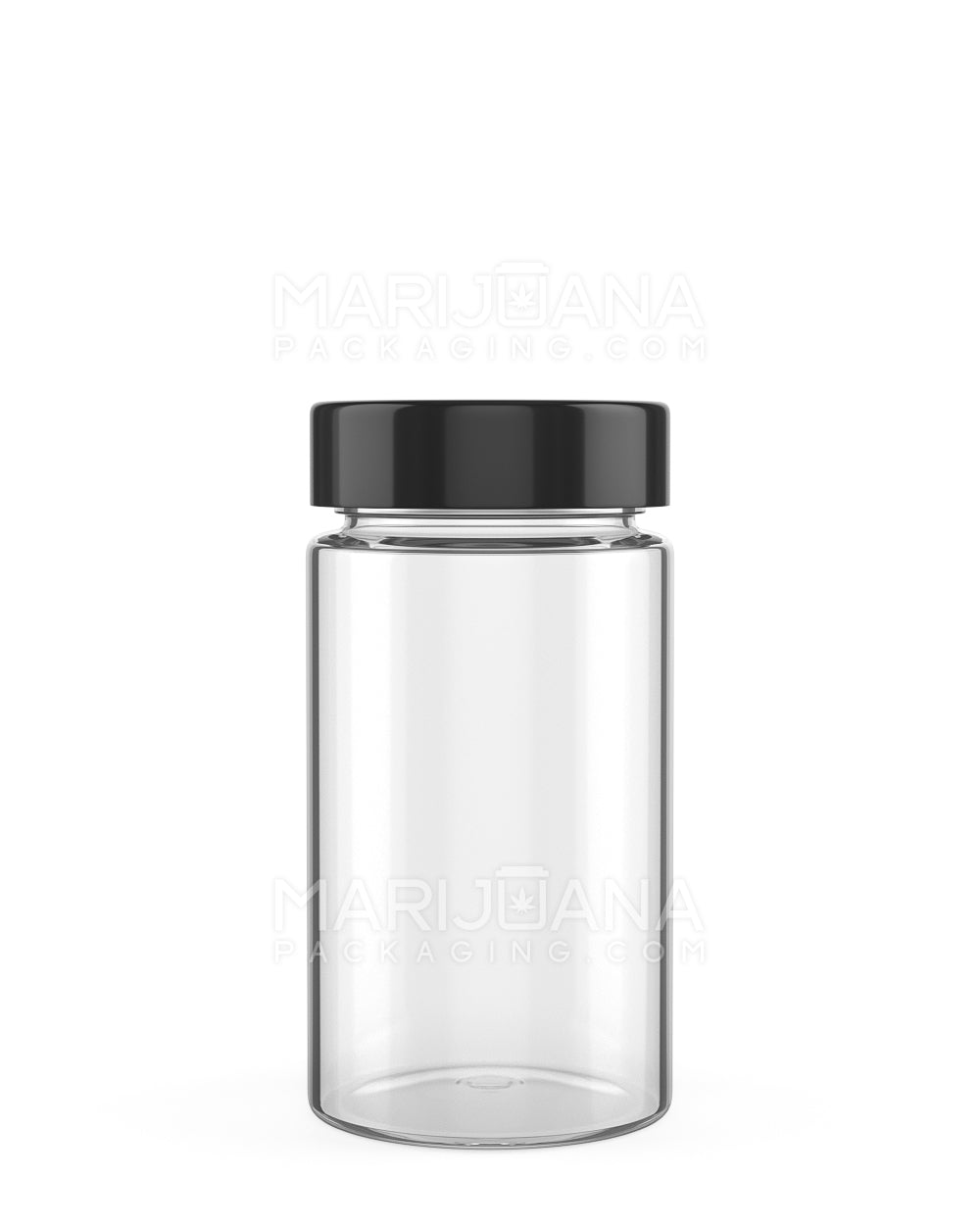 Wide Mouth Straight Sided Clear Plastic Jars for Pre-Rolls | 38mm - 2oz - 180 Count