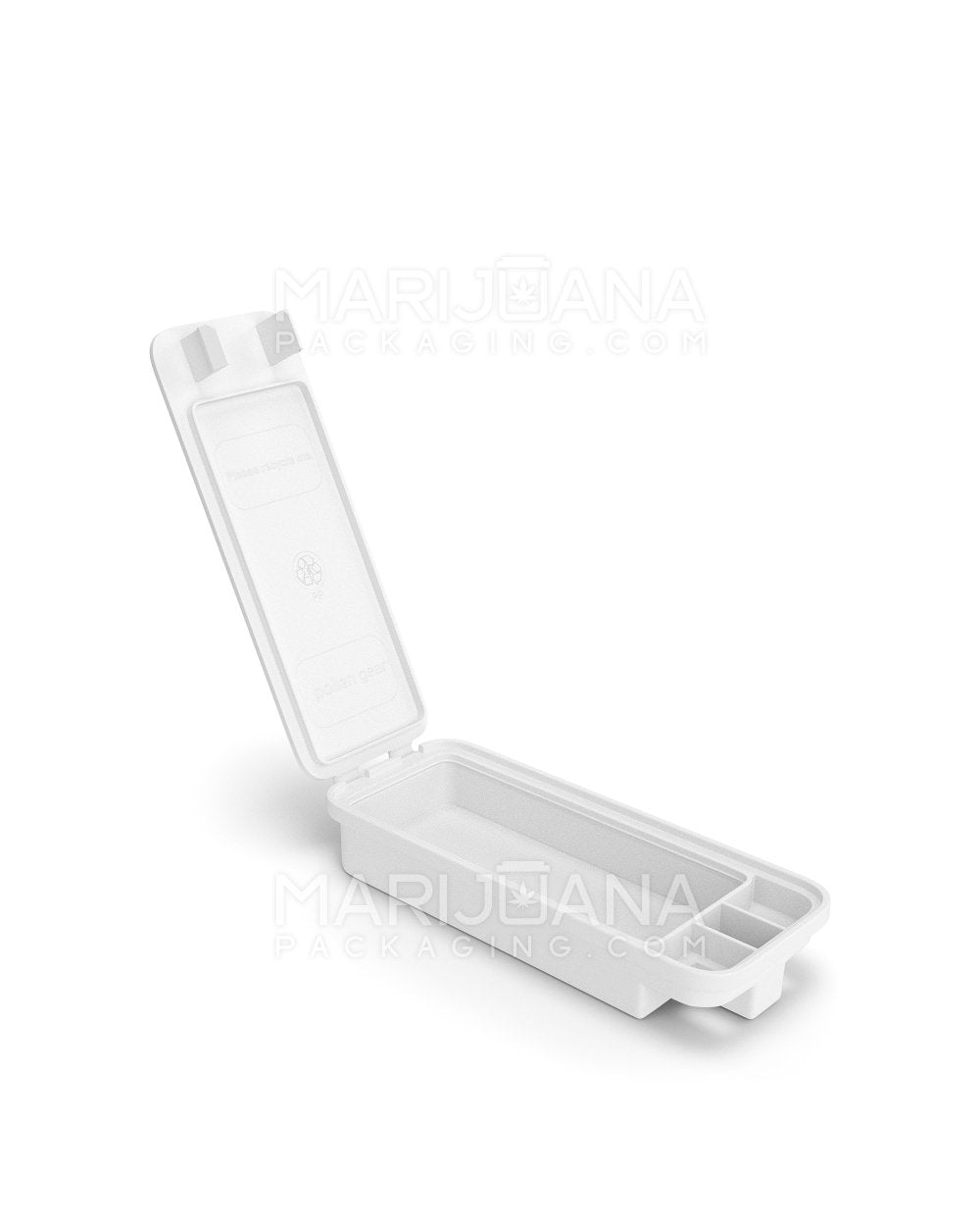 POLLEN GEAR SnapTech Child Resistant Food & Pre-Roll Case | Small - White Plastic | Sample