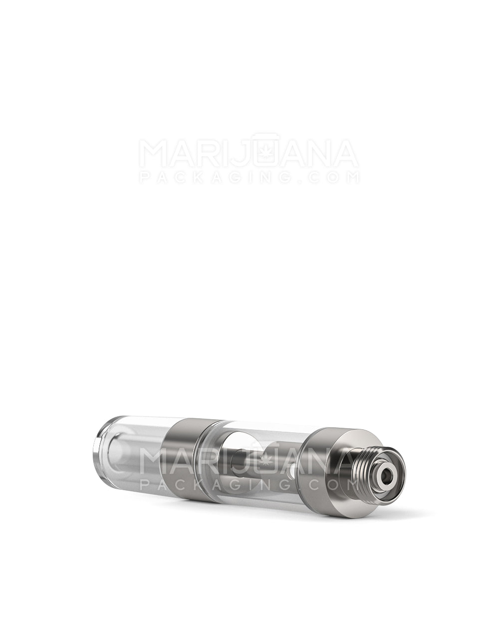 Ceramic Core Glass Vape Cartridge with Round Clear Plastic Mouthpiece | 0.5mL - Press On - 100 Count - 7