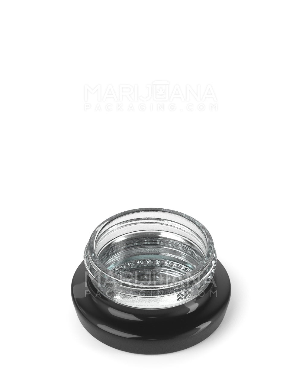 Black Glass Concentrate Containers / Silver Interior | 38mm - 9mL - 240 Count