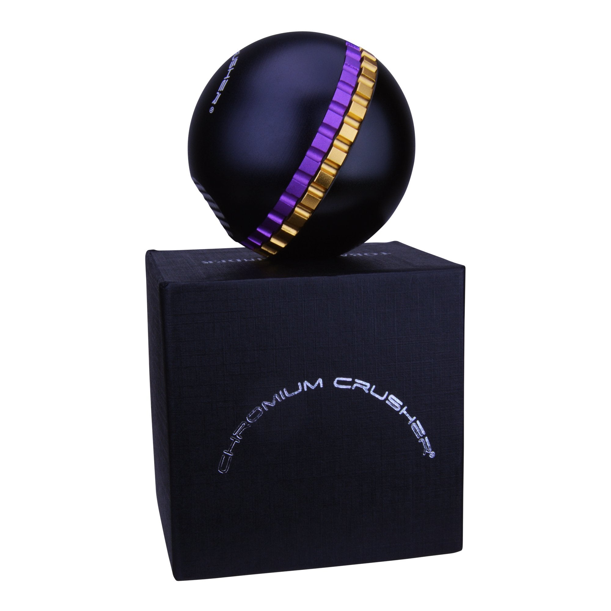 CHROMIUM CRUSHER | Magnetic Zinc Alloy Sphere Grinder | 4 Piece - 62mm - Black