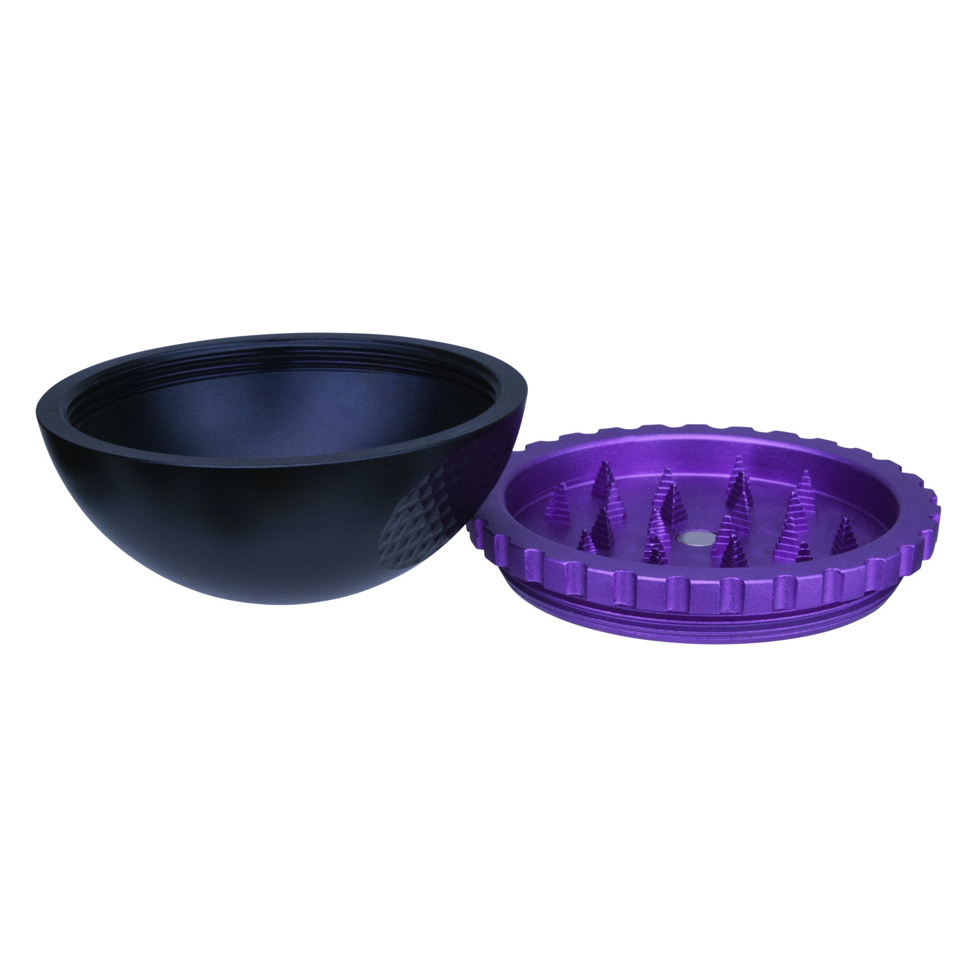 CHROMIUM CRUSHER | Magnetic Zinc Alloy Sphere Grinder | 4 Piece - 62mm - Black